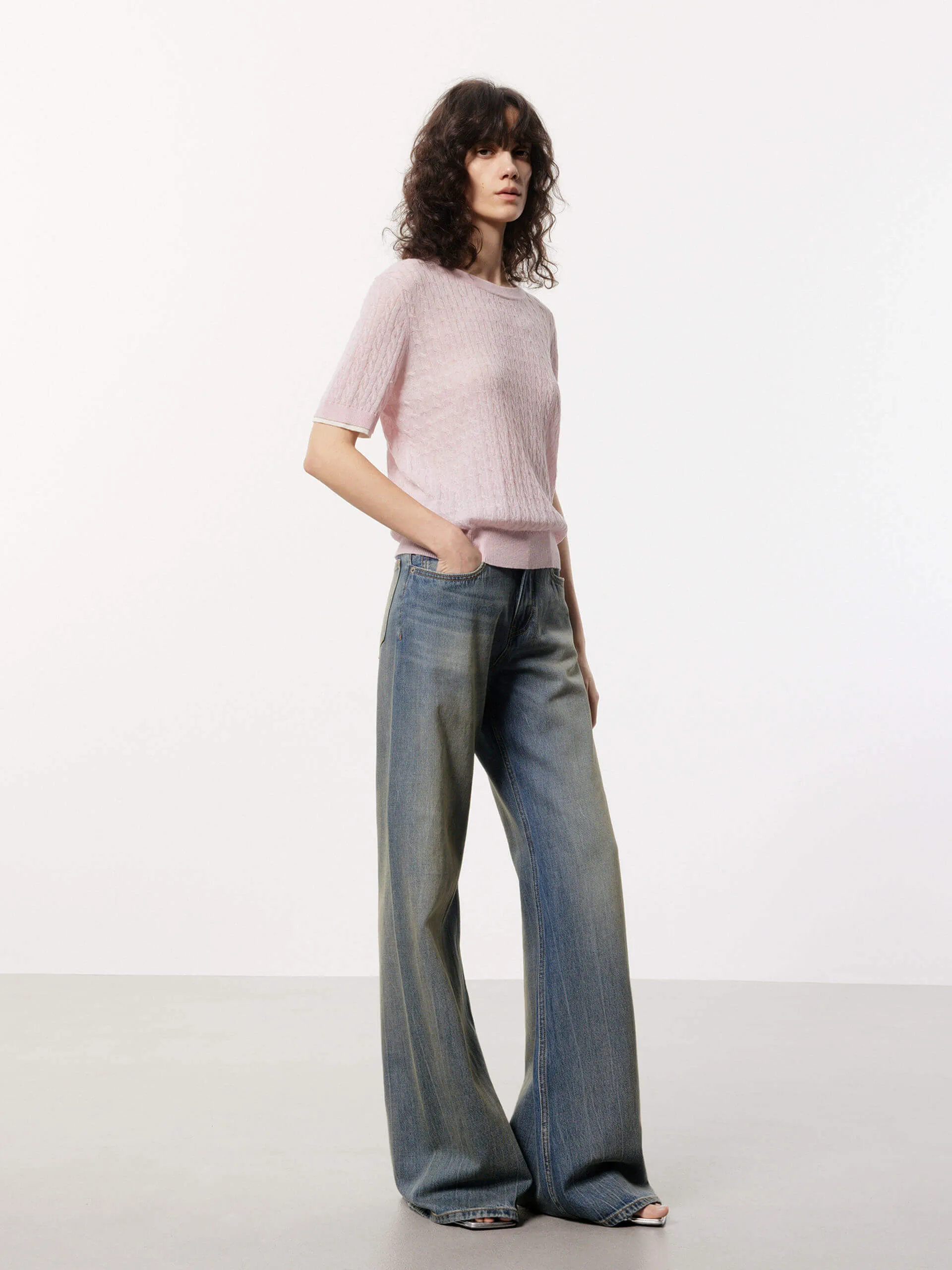 Cotton Linen Knit Top