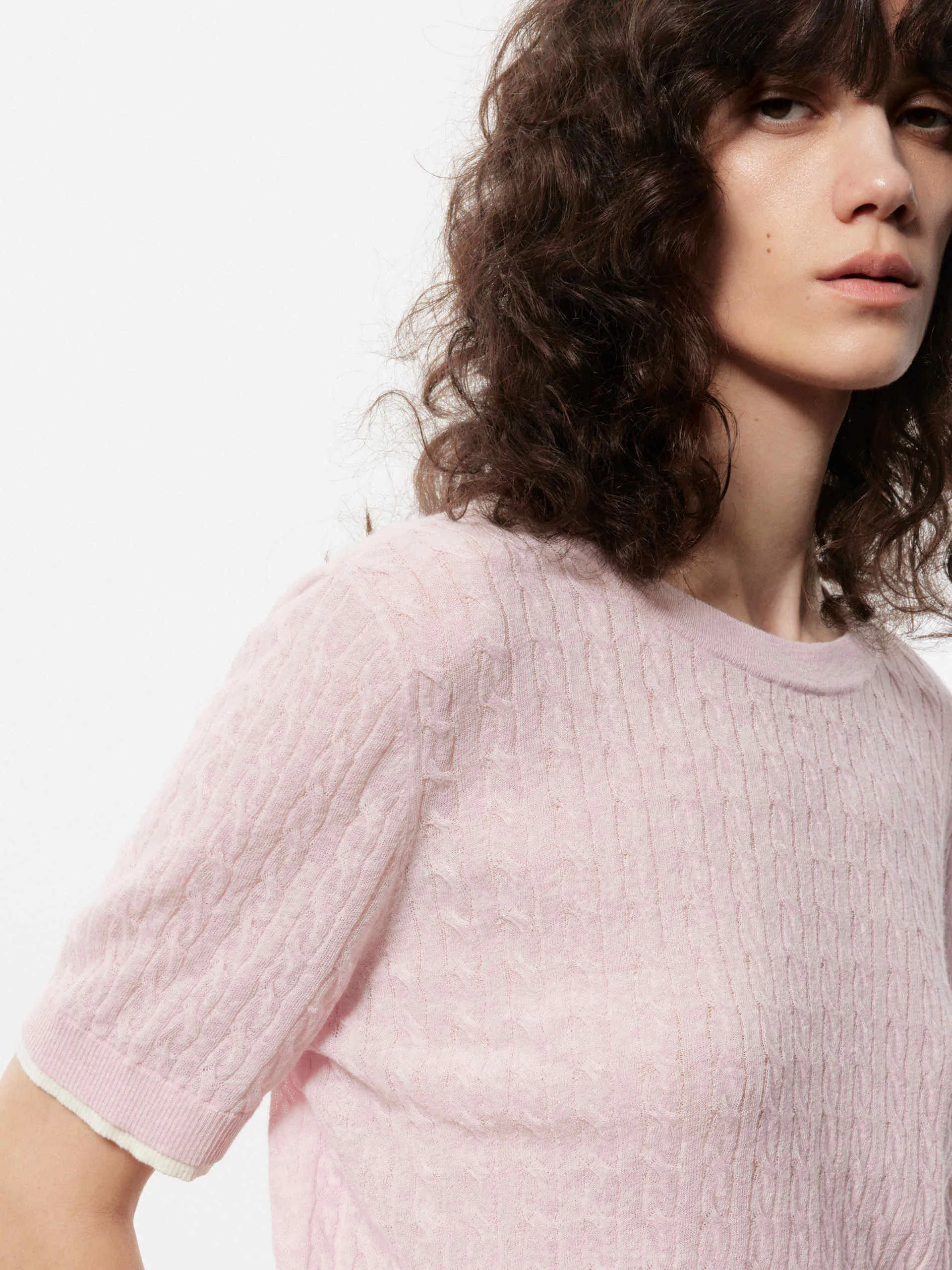 Cotton Linen Knit Top