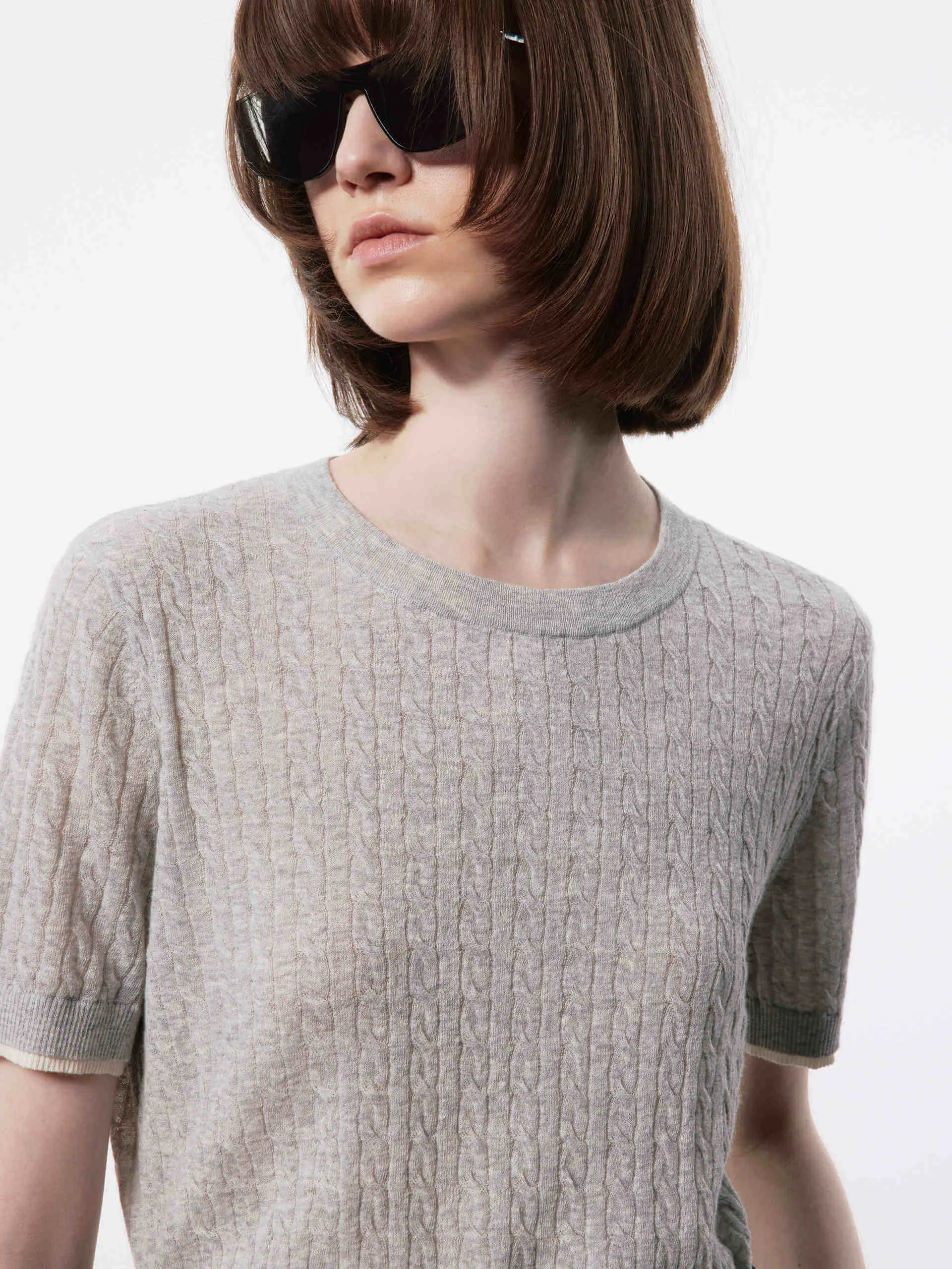 Cotton Linen Knit Top