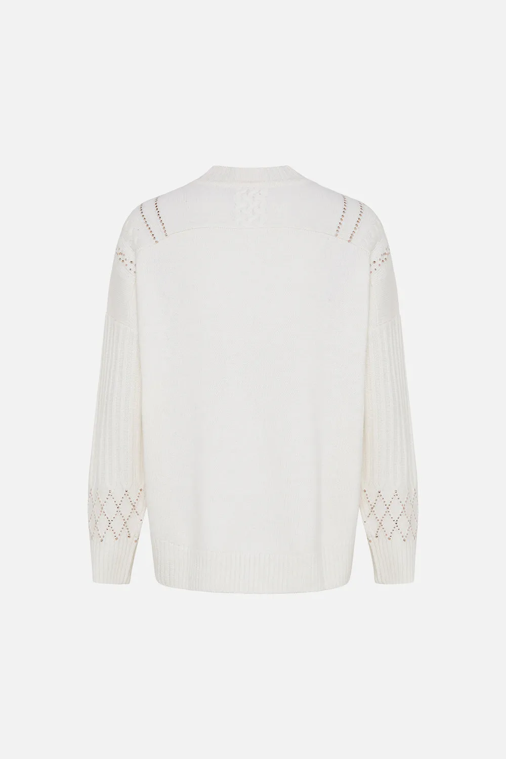 CREW NECK COCOON JUMPER GARDEN OF GOOD FORTUNE
