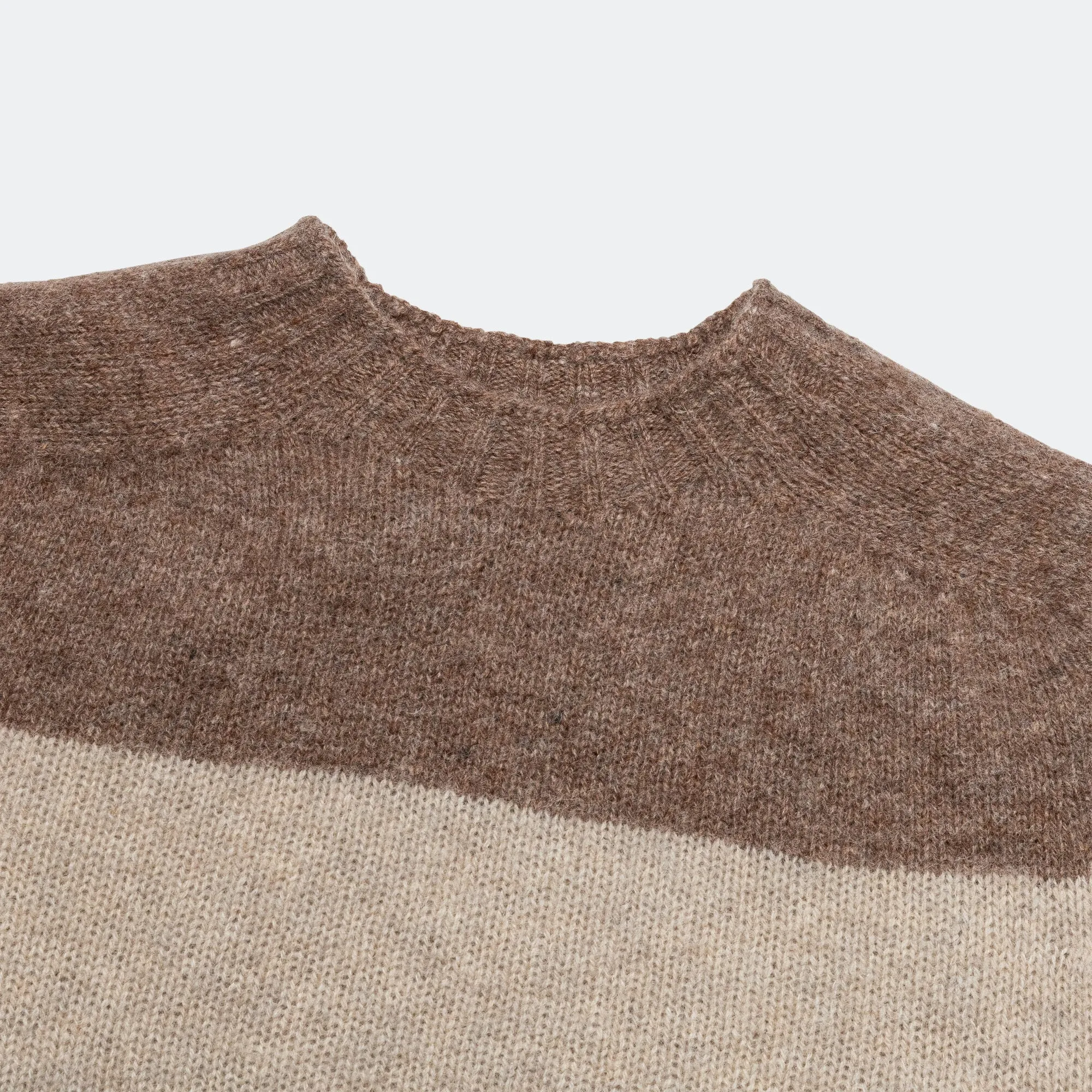 Crew Stripe Shaggy - Light Brown
