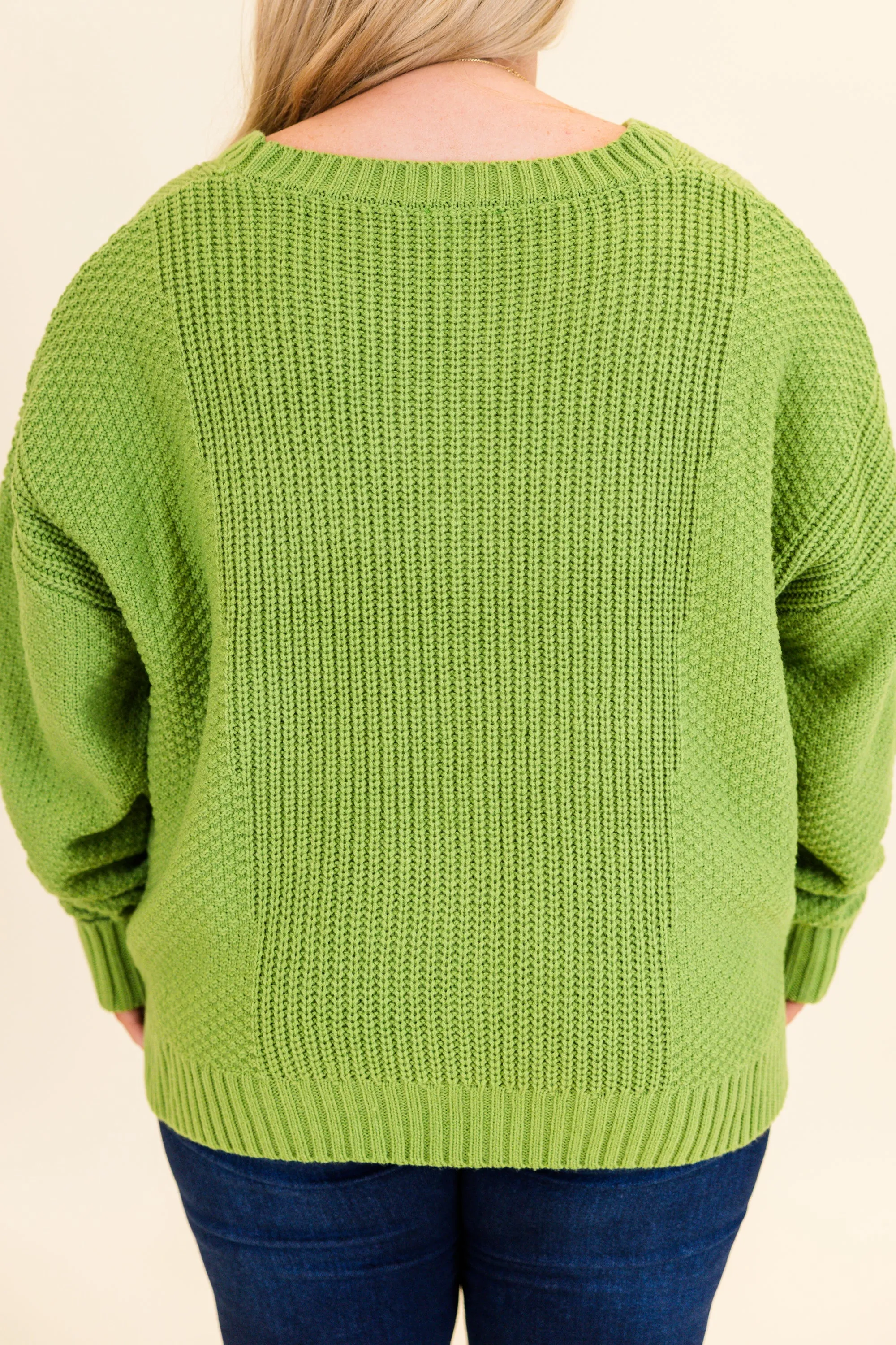Crisp Evenings Cardigan, Lime
