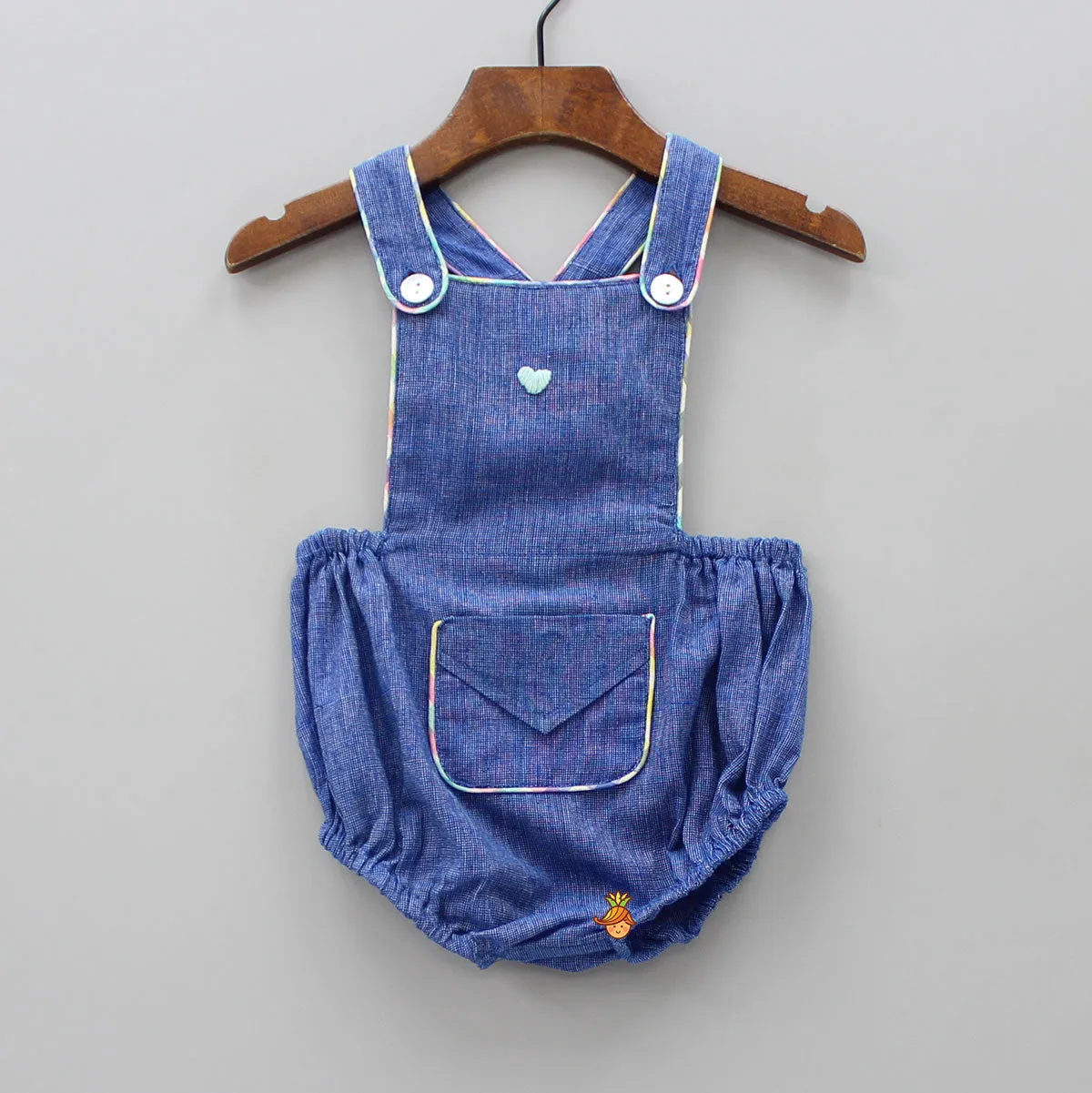 Cute Dungaree Style Bodysuit Set