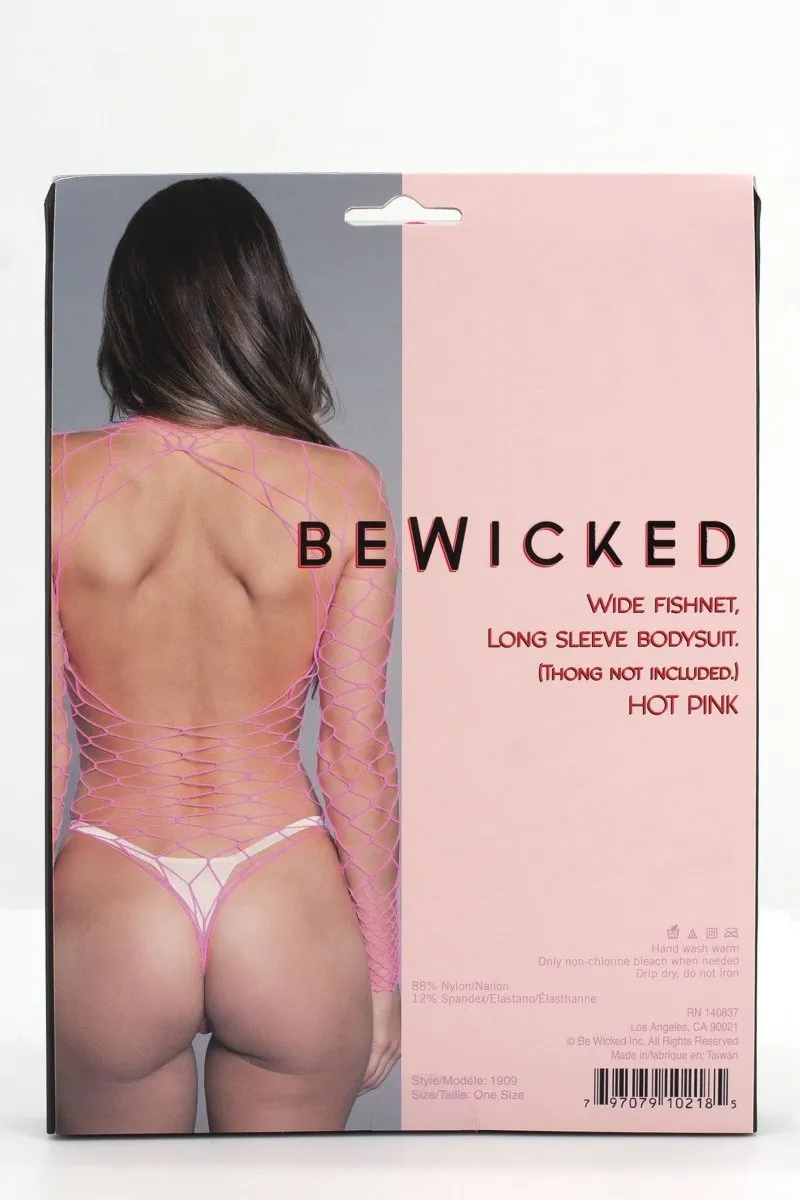 Dancing All Night Bodystocking Hot Pink