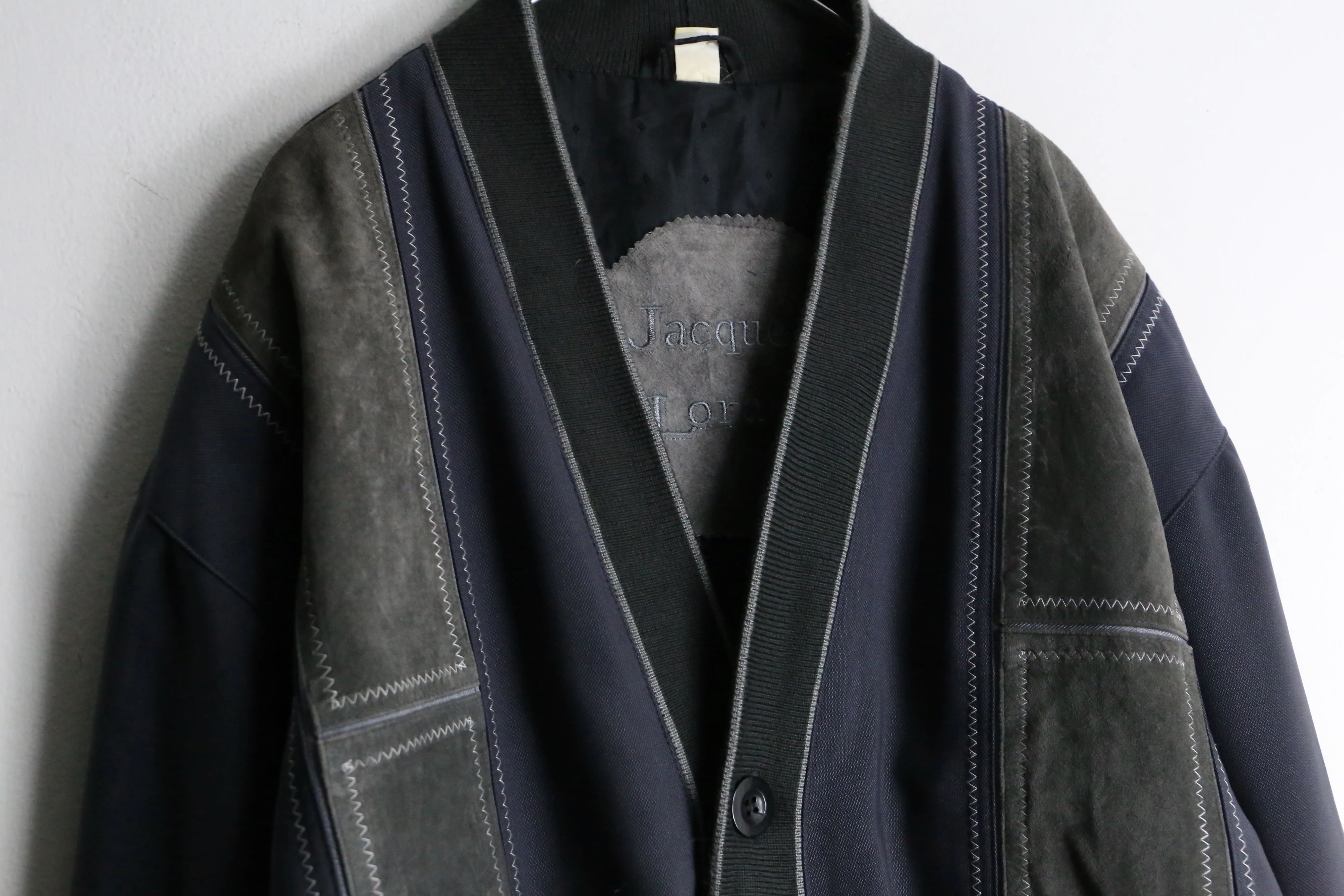 dark gray switch design cardigan jacket