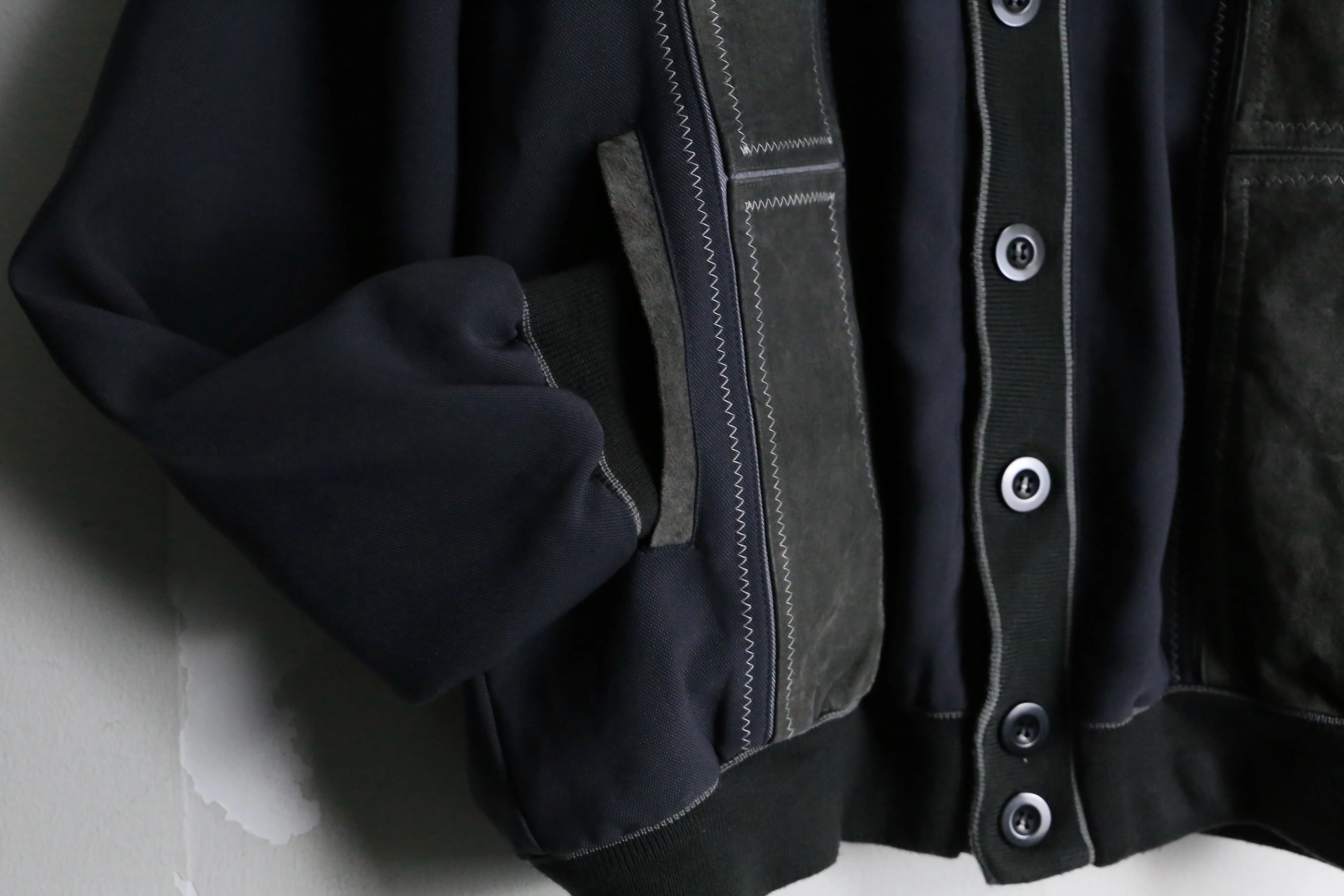 dark gray switch design cardigan jacket