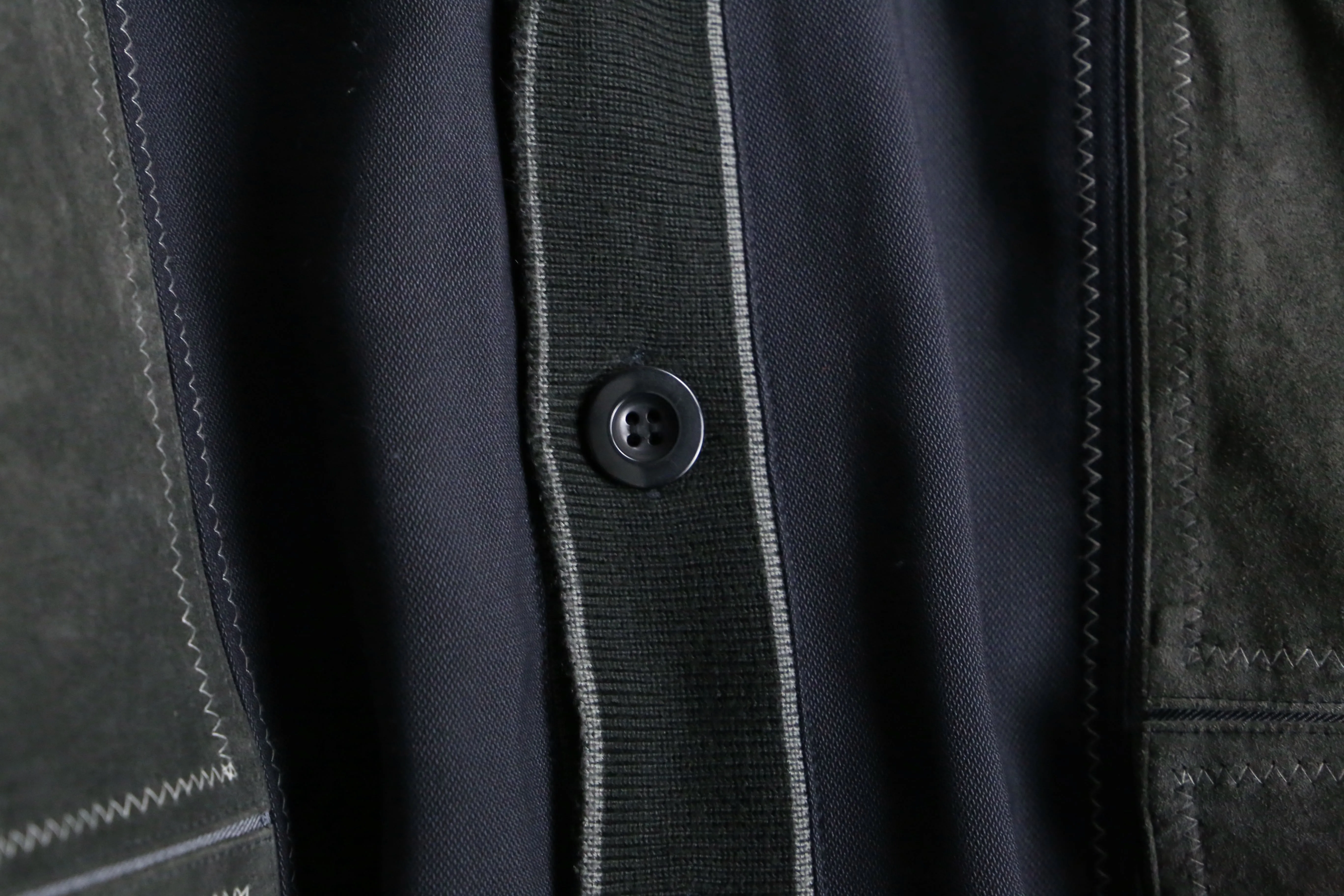 dark gray switch design cardigan jacket