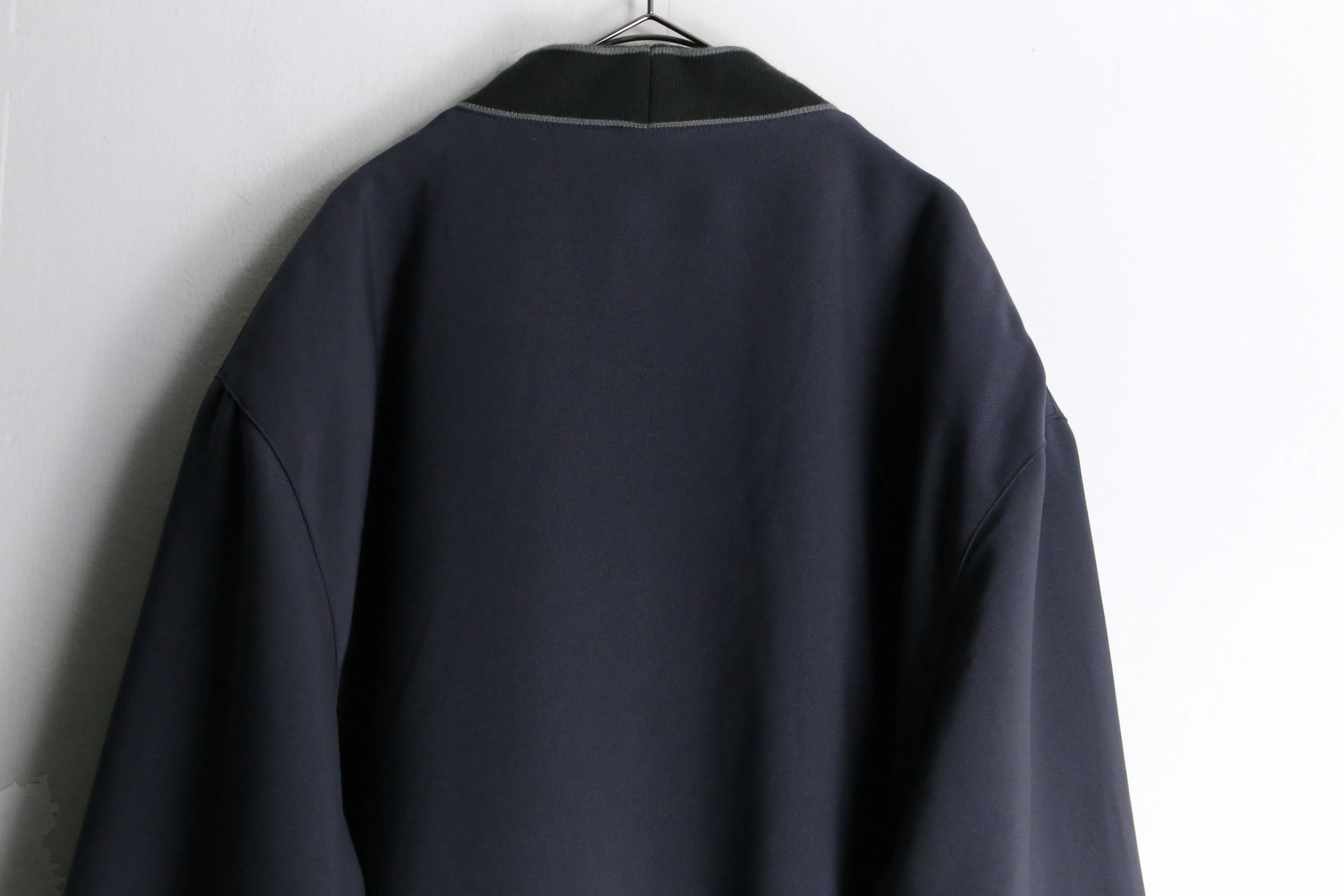 dark gray switch design cardigan jacket