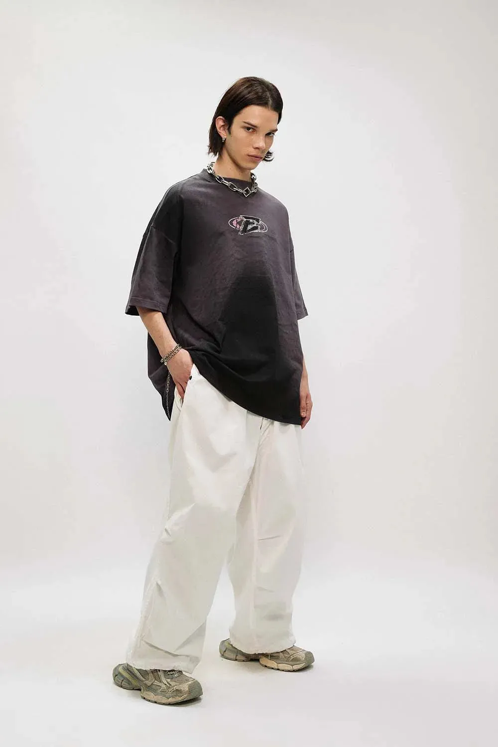 Dark Land-themed Print Short Sleeves Tee