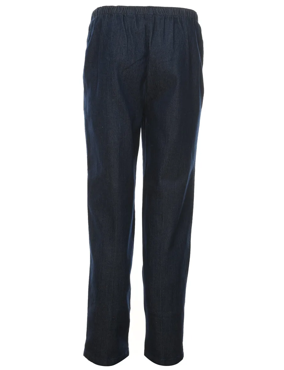 Dark Wash Denim Trousers - W30 L30