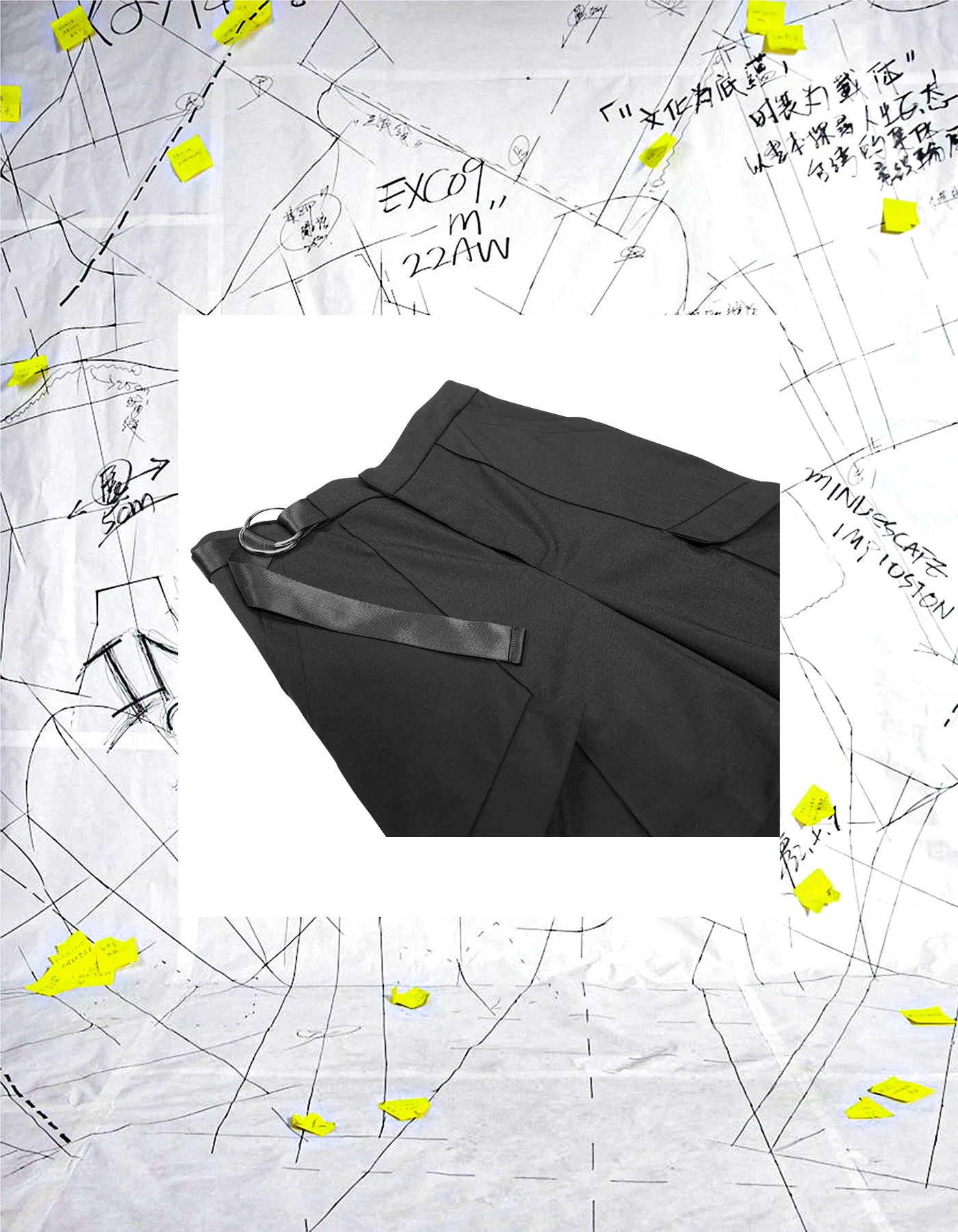 Deconstructed Floor-To-Ceiling Trousers With Cutouts