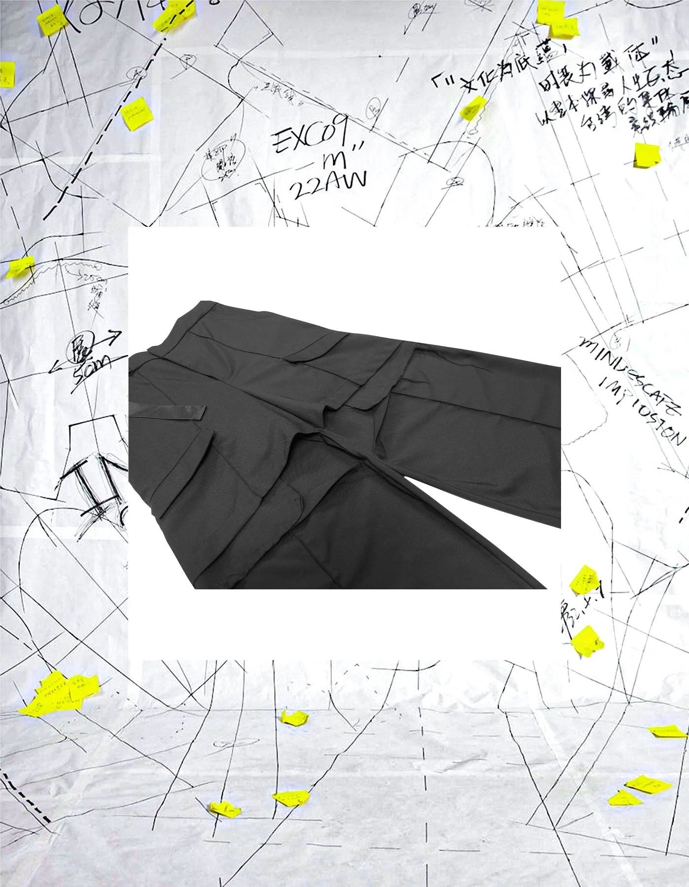 Deconstructed Floor-To-Ceiling Trousers With Cutouts