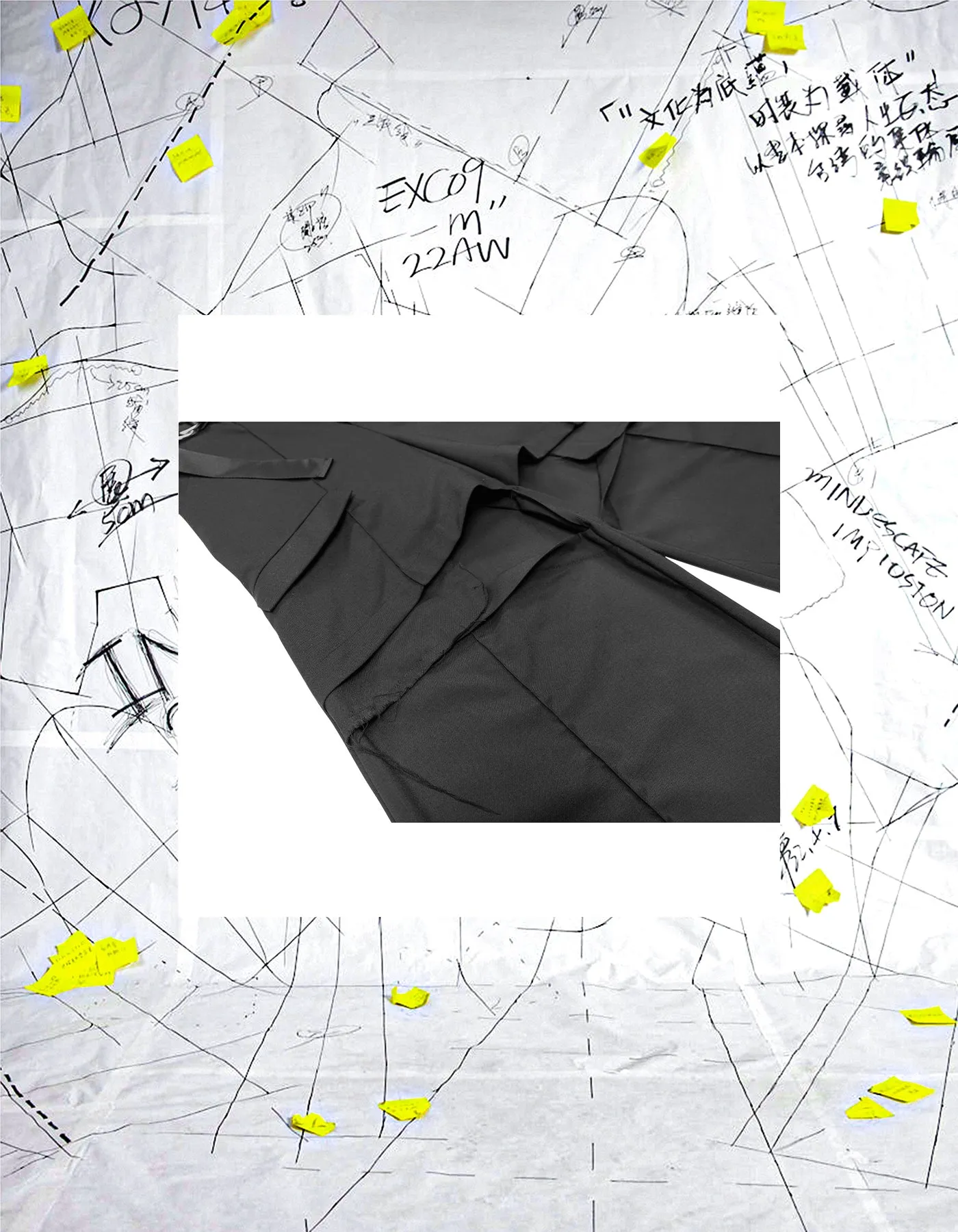 Deconstructed Floor-To-Ceiling Trousers With Cutouts