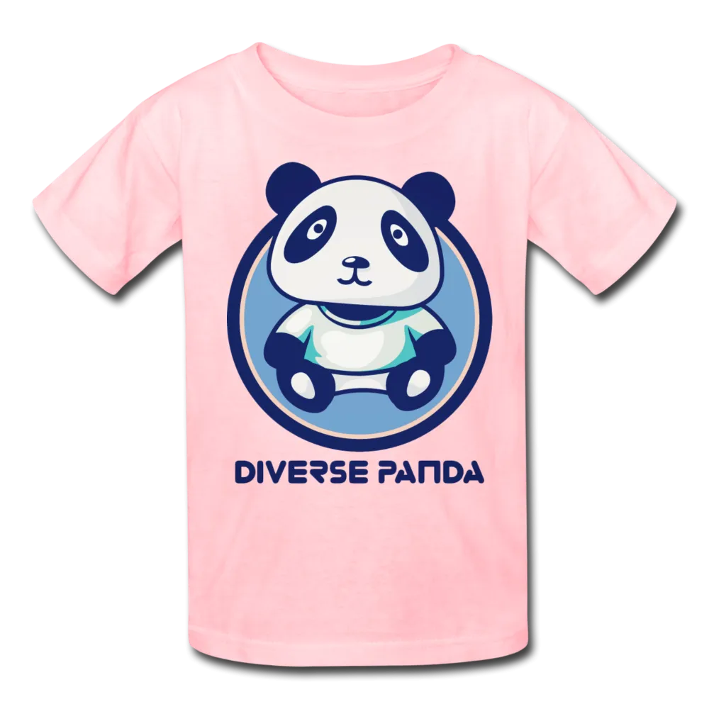 Diverse Panda Blue Lighter Themed Kids' T-Shirt