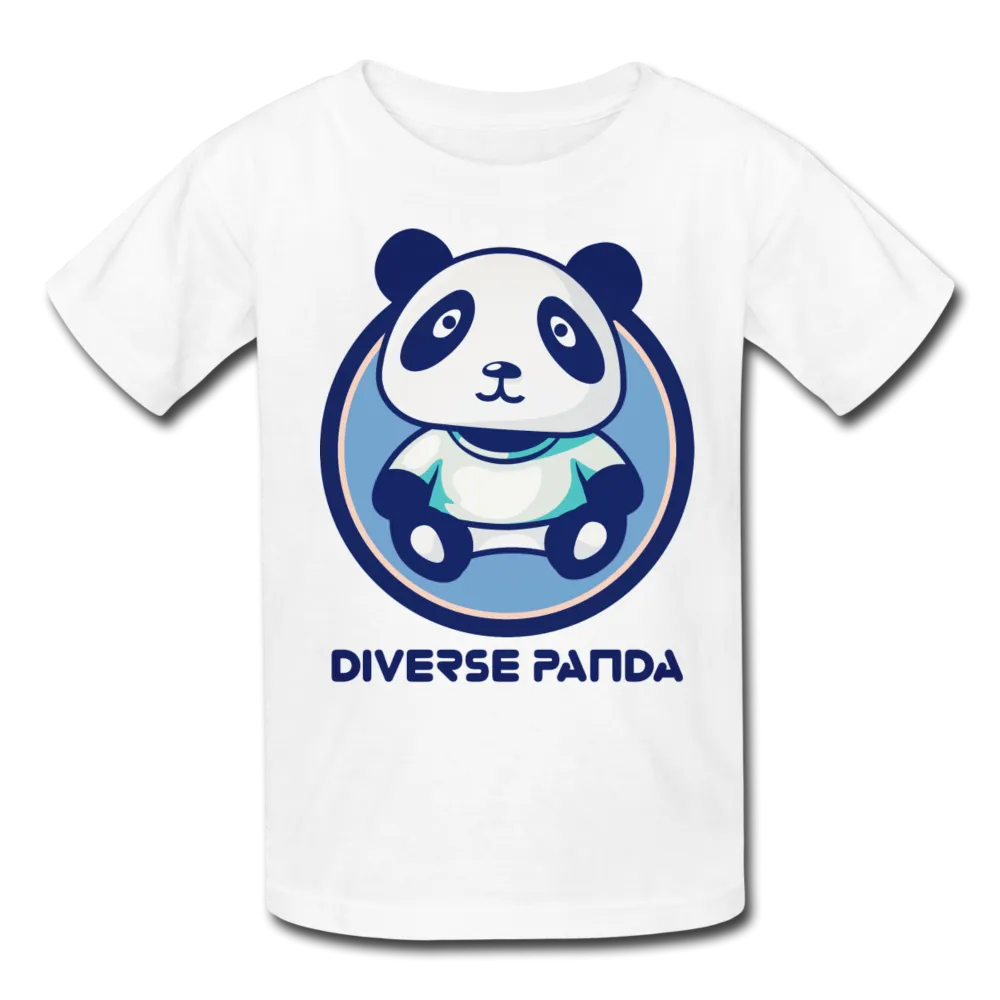 Diverse Panda Blue Lighter Themed Kids' T-Shirt