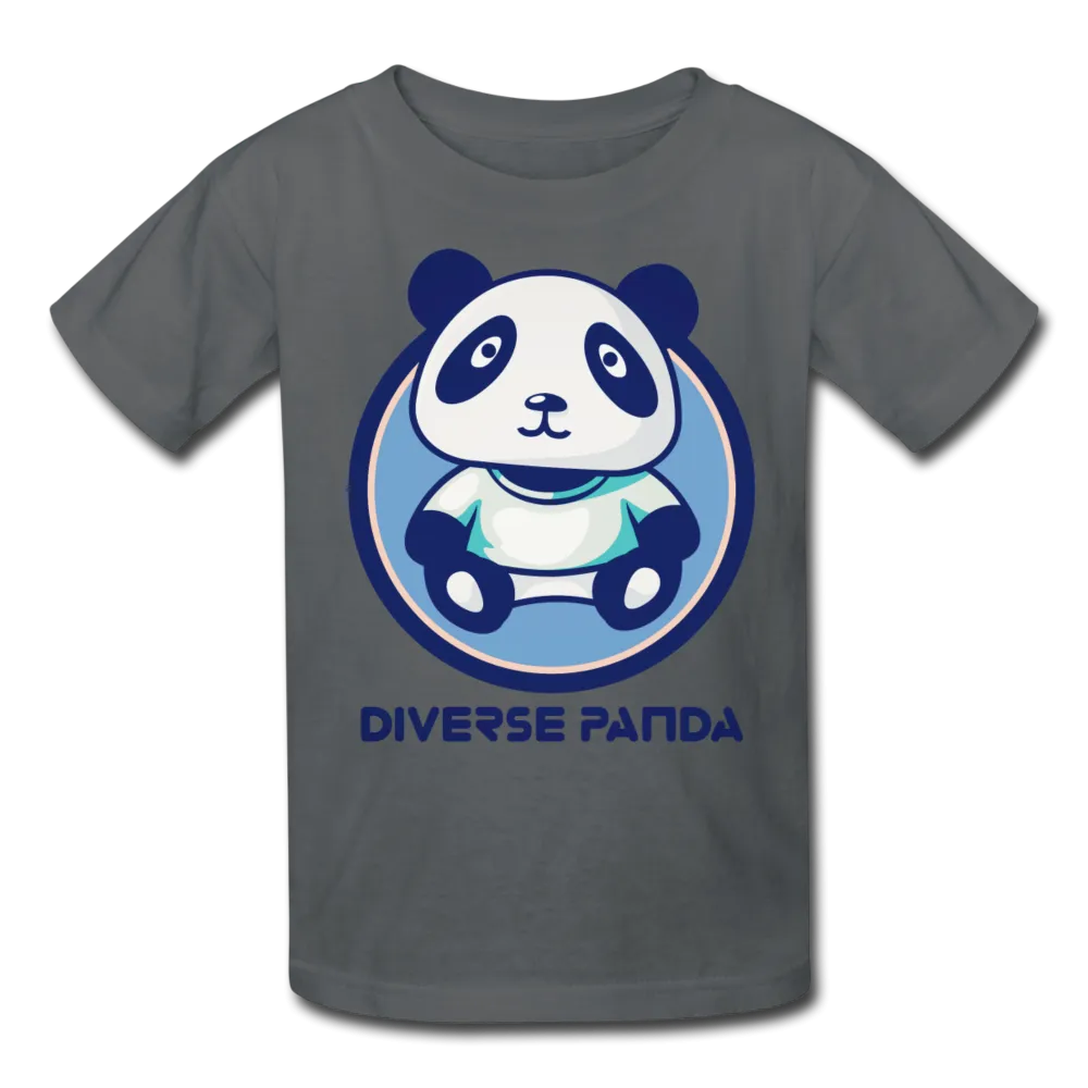 Diverse Panda Blue Lighter Themed Kids' T-Shirt