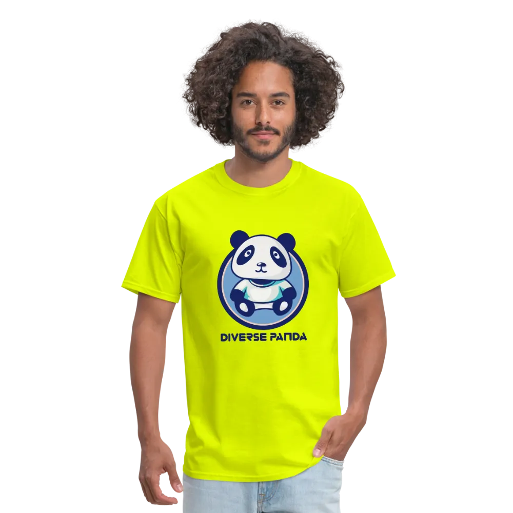 Diverse Panda Blue Lighter Themed Men's T-Shirt
