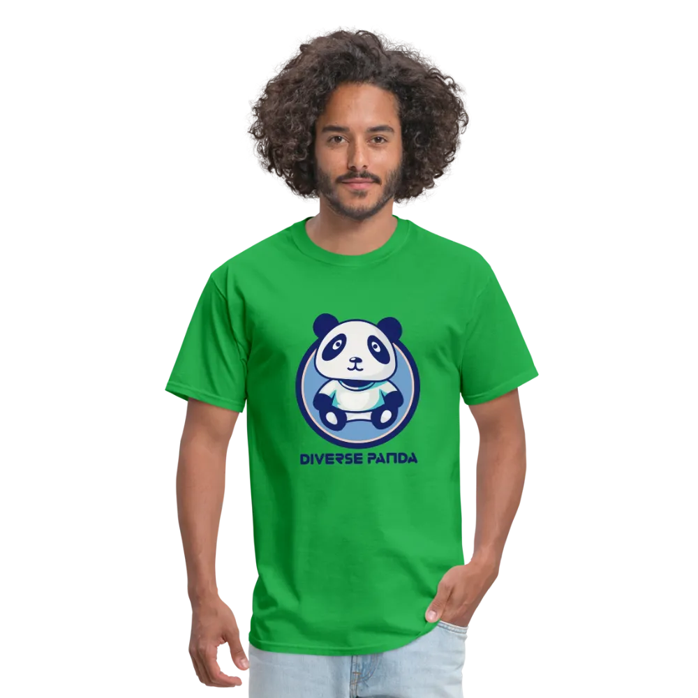 Diverse Panda Blue Lighter Themed Men's T-Shirt
