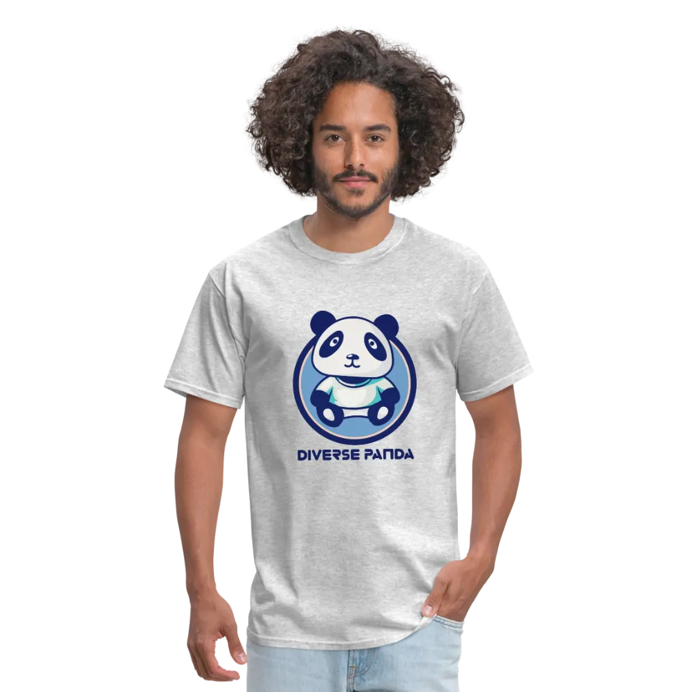 Diverse Panda Blue Lighter Themed Men's T-Shirt