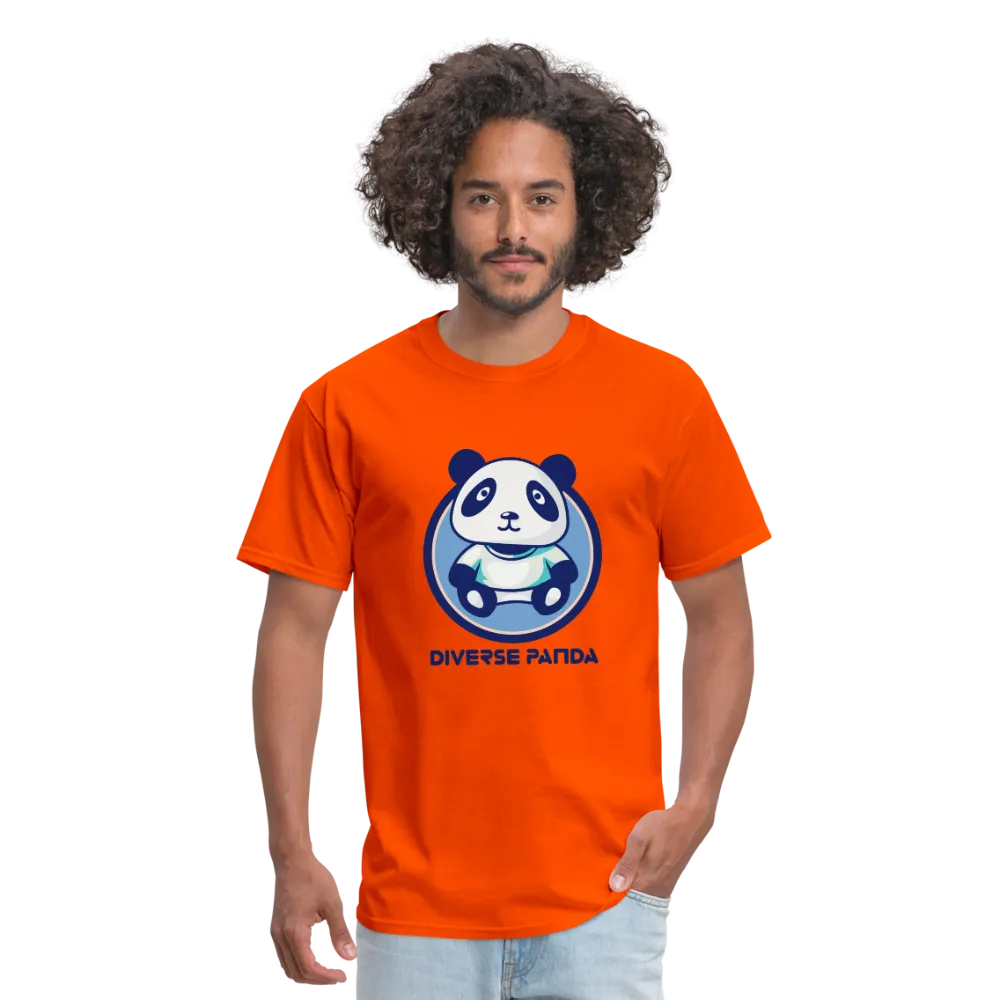 Diverse Panda Blue Lighter Themed Men's T-Shirt