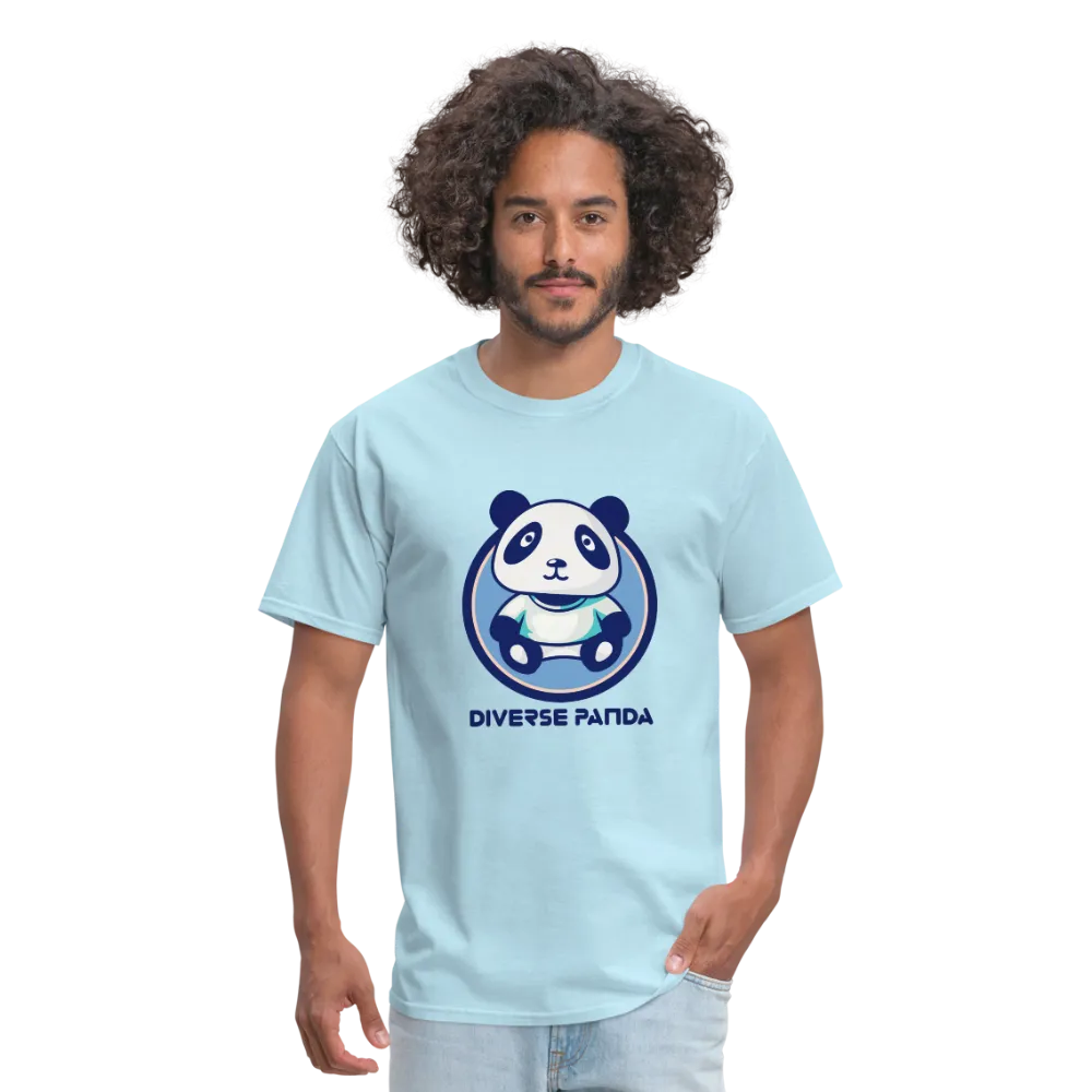 Diverse Panda Blue Lighter Themed Men's T-Shirt
