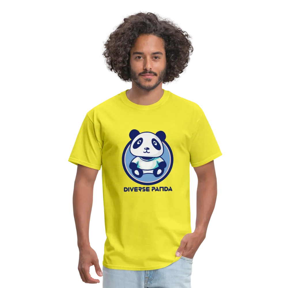 Diverse Panda Blue Lighter Themed Men's T-Shirt