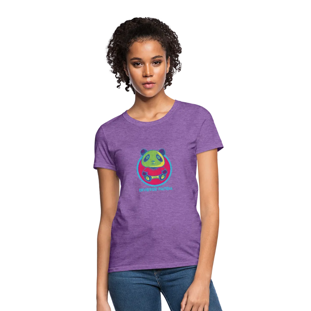 Diverse Panda Funky Themed Women's T-Shirt