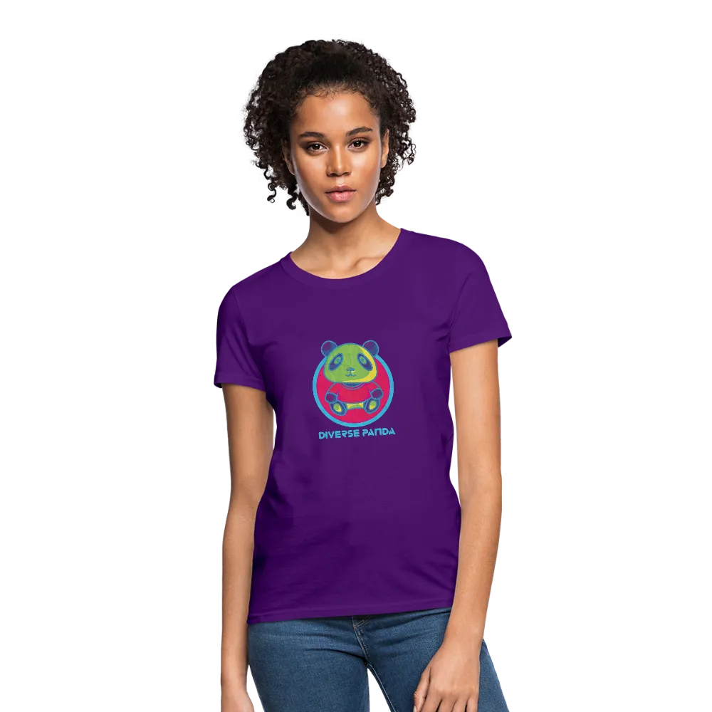 Diverse Panda Funky Themed Women's T-Shirt