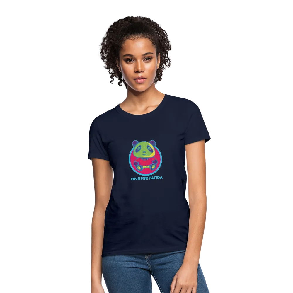 Diverse Panda Funky Themed Women's T-Shirt