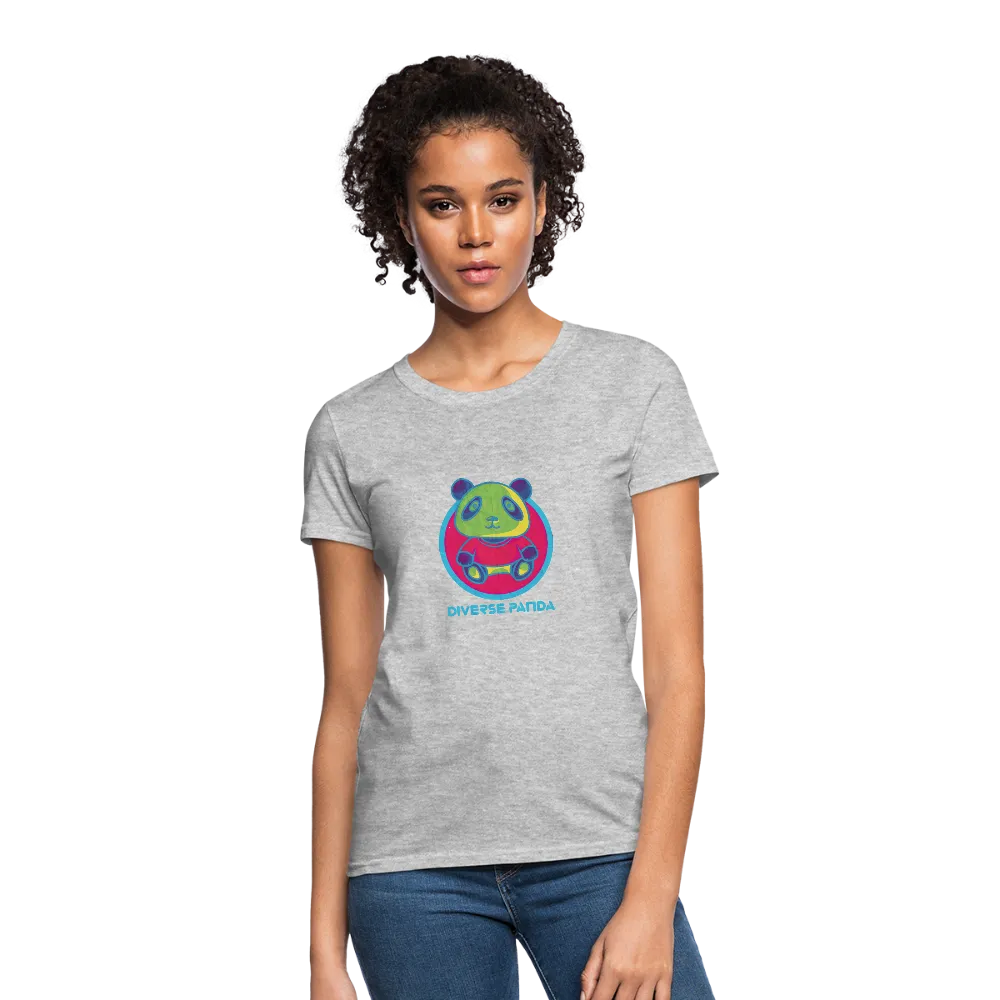 Diverse Panda Funky Themed Women's T-Shirt