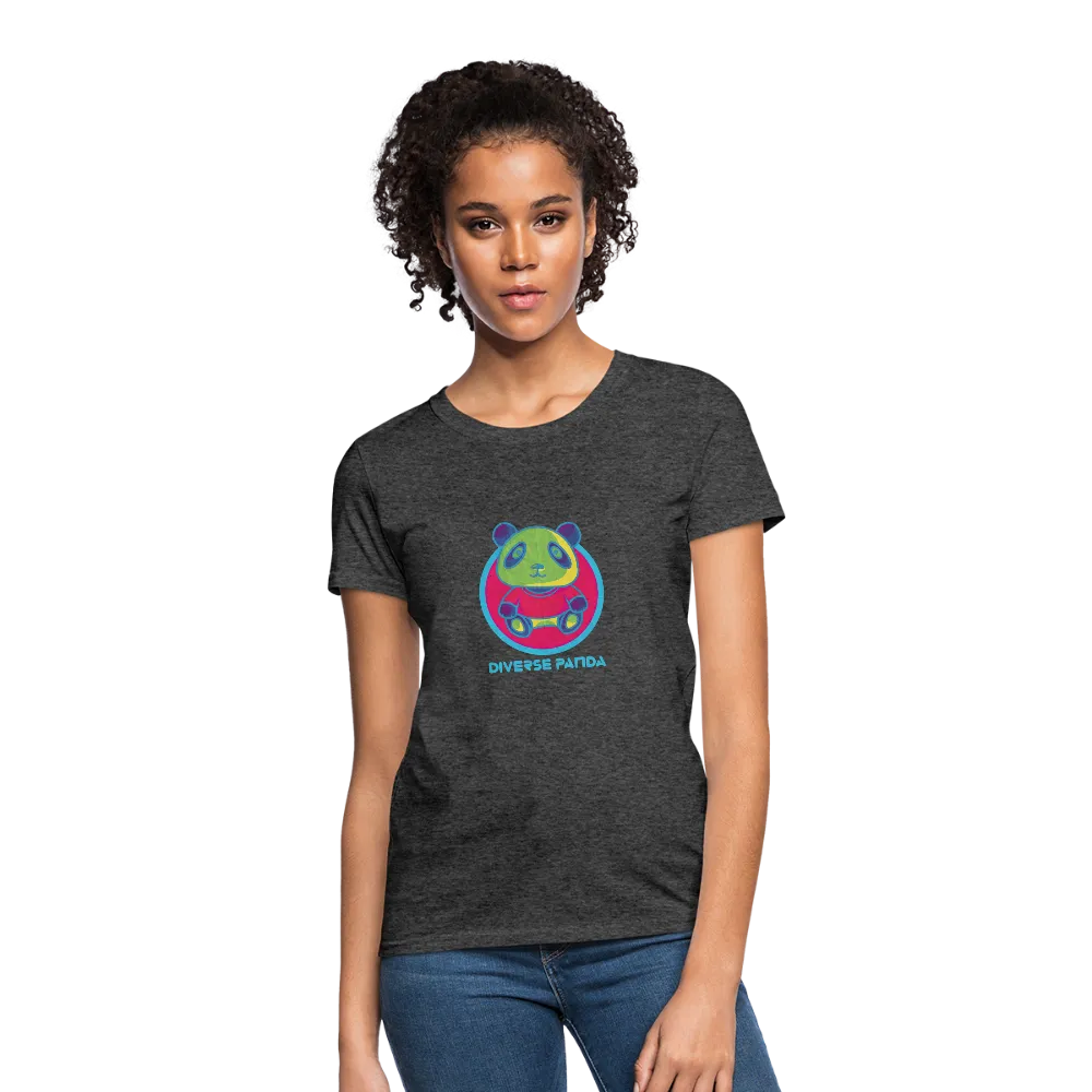 Diverse Panda Funky Themed Women's T-Shirt