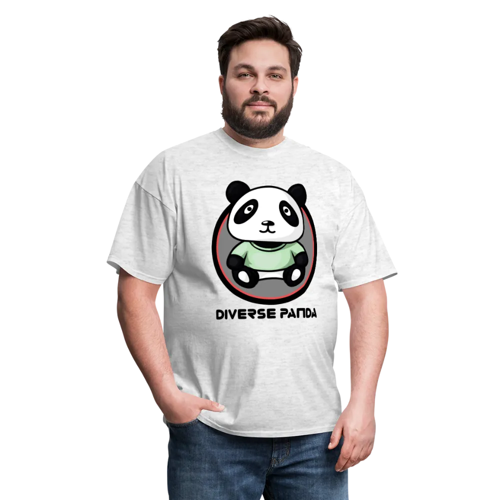 Diverse Panda Purple Glow Themed Men's T-Shirt