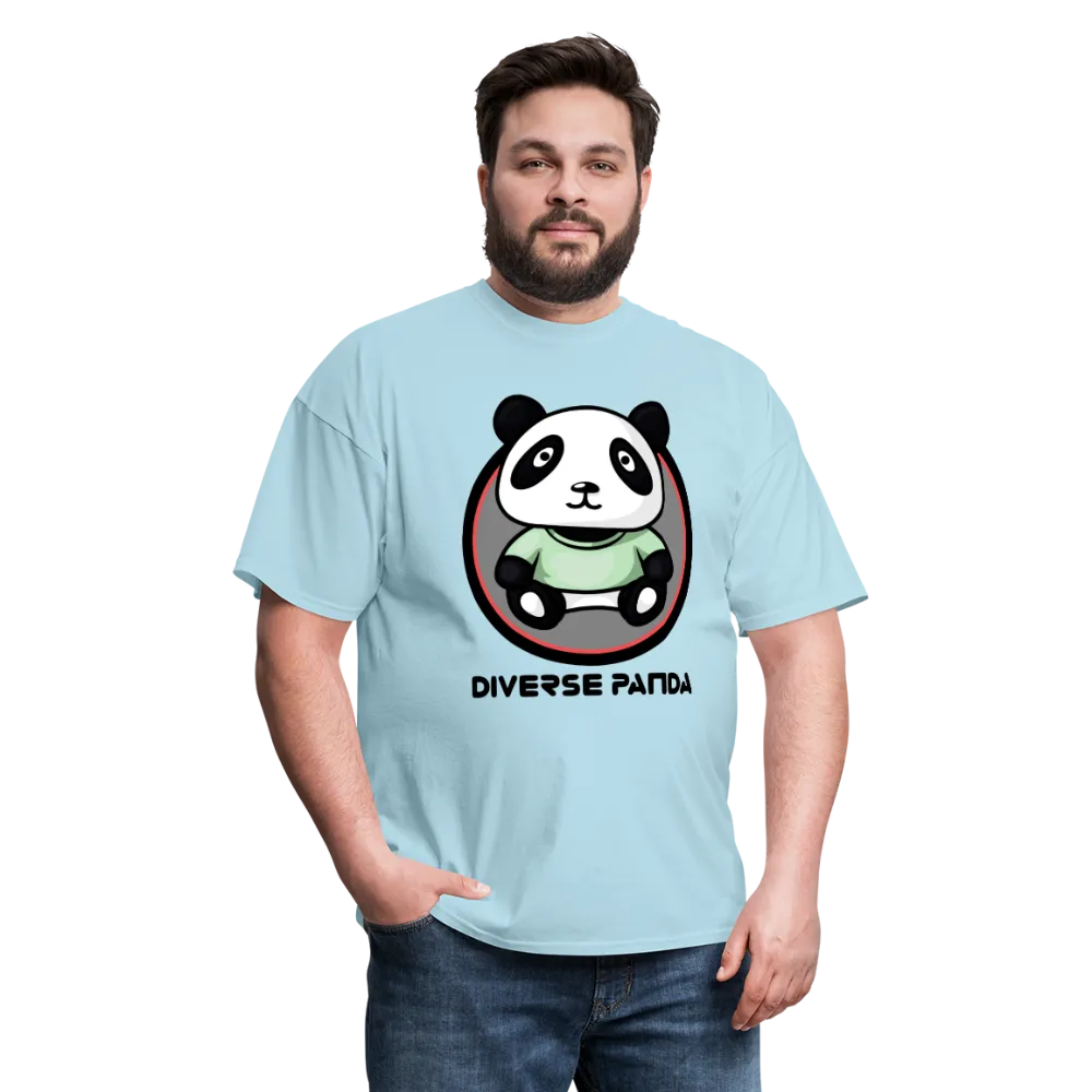 Diverse Panda Purple Glow Themed Men's T-Shirt