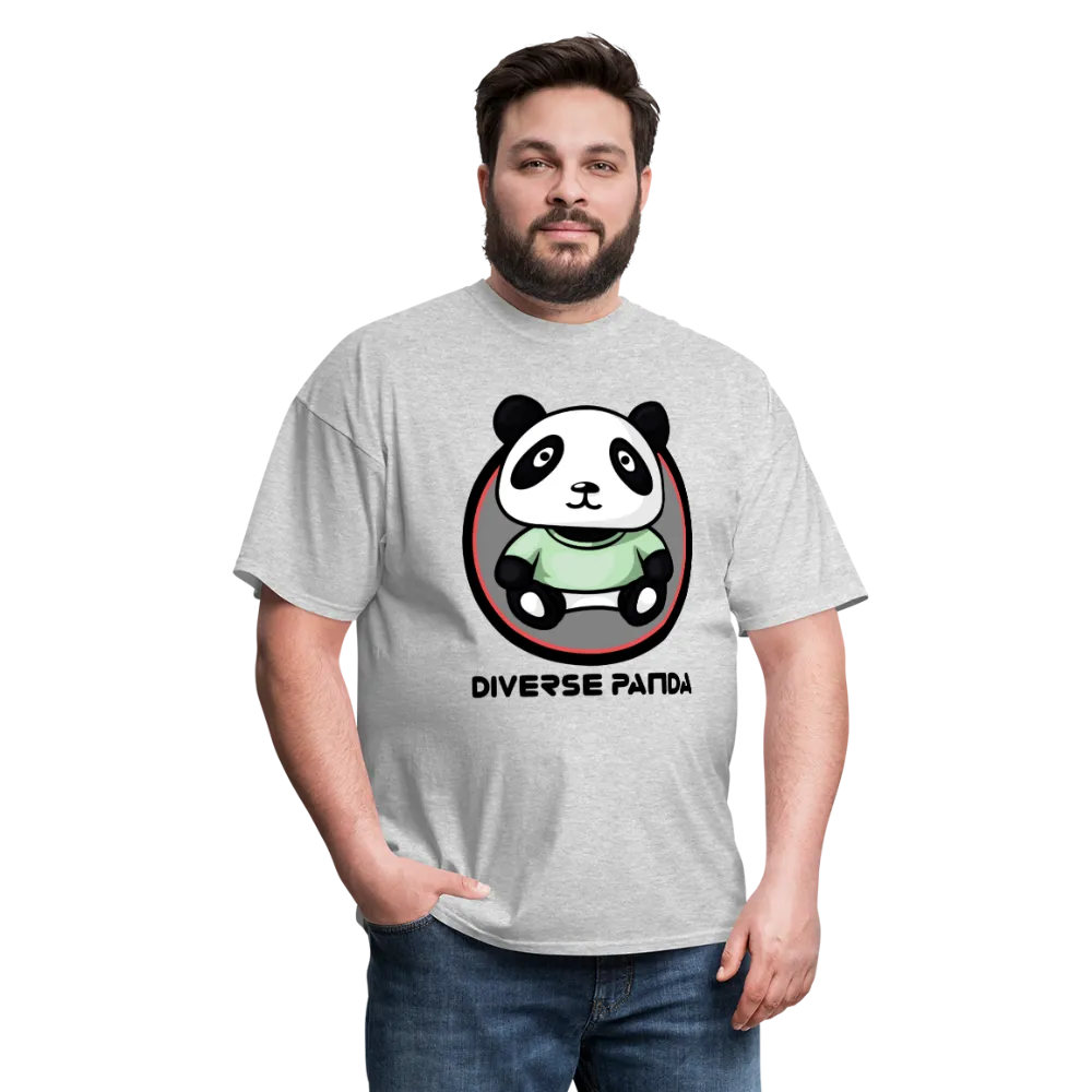 Diverse Panda Purple Glow Themed Men's T-Shirt