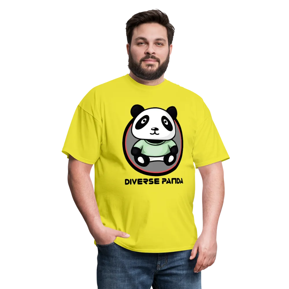 Diverse Panda Purple Glow Themed Men's T-Shirt