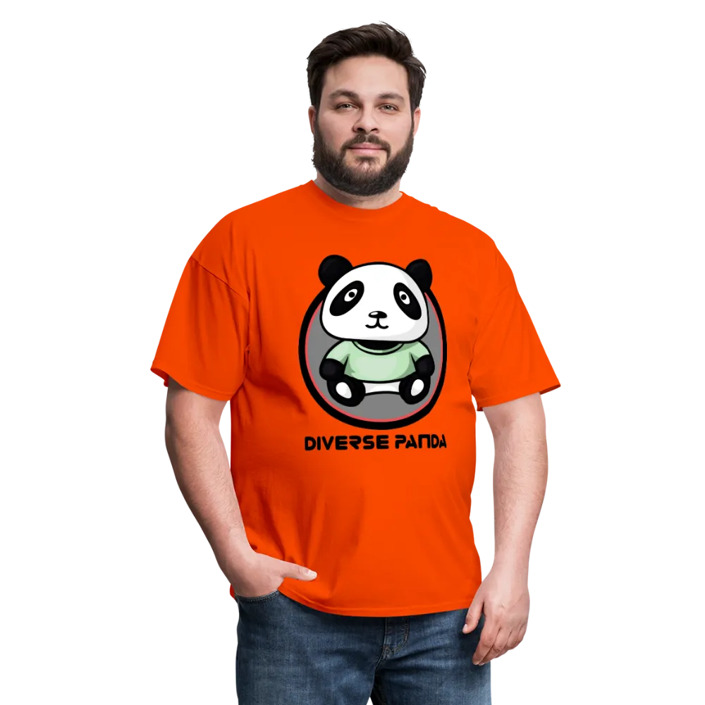 Diverse Panda Purple Glow Themed Men's T-Shirt