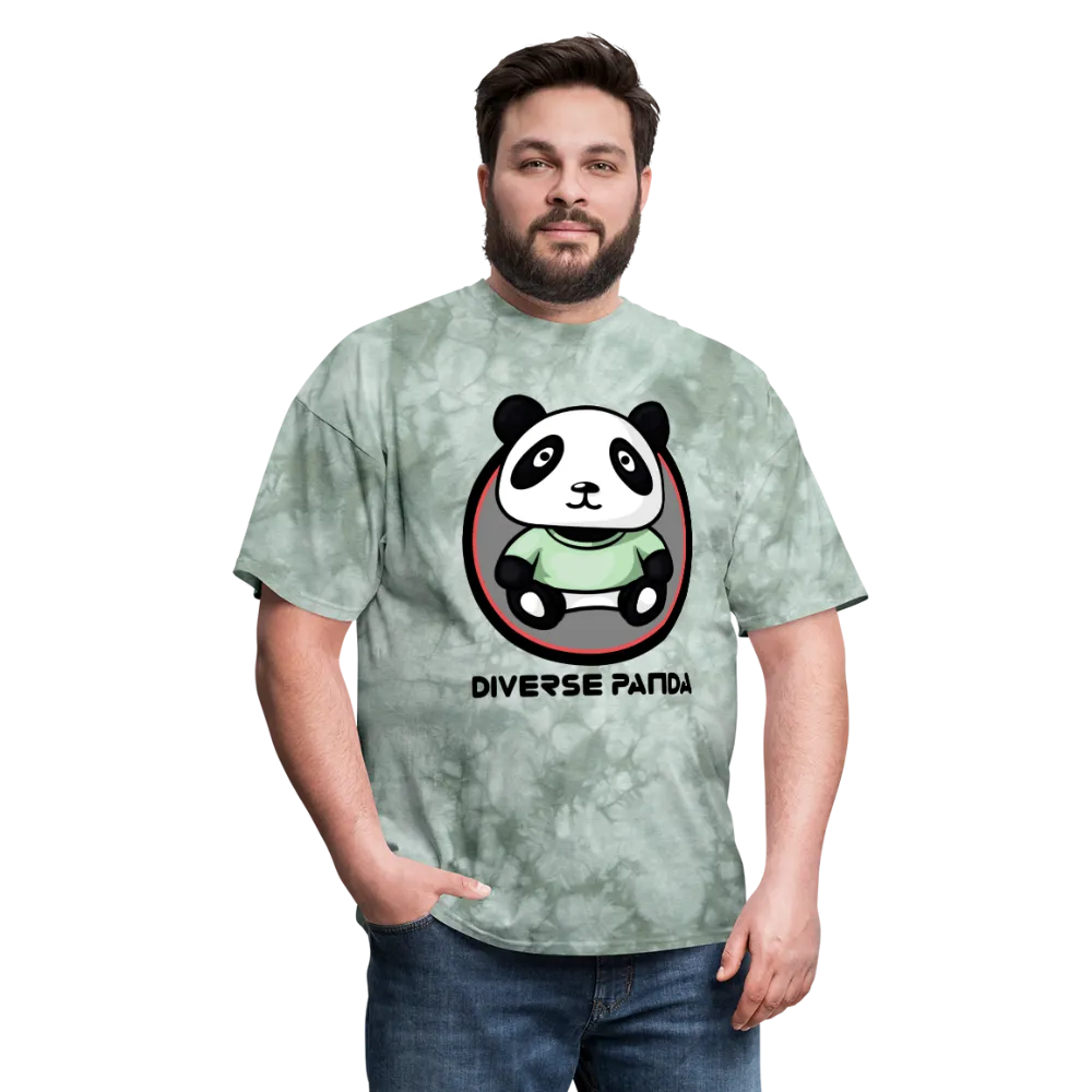Diverse Panda Purple Glow Themed Men's T-Shirt