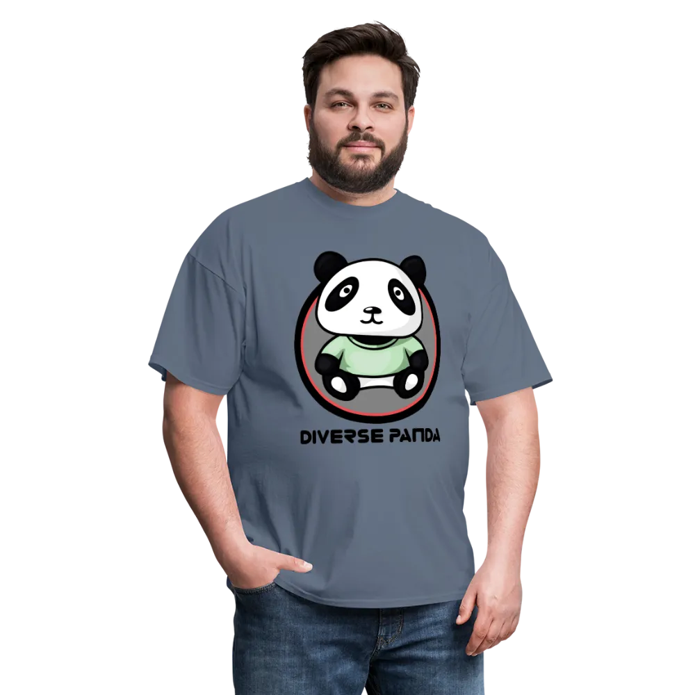 Diverse Panda Purple Glow Themed Men's T-Shirt