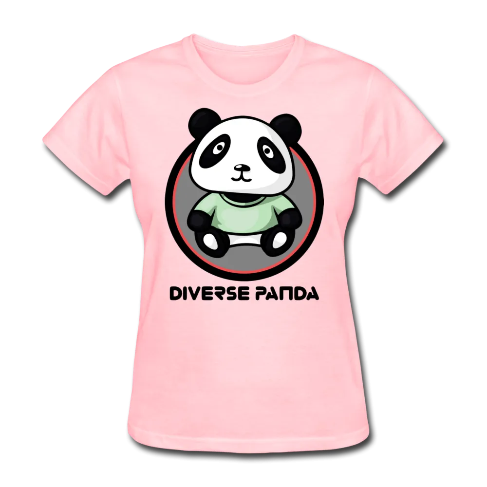 Diverse Panda Purple Glow Themed Women's T-Shirt