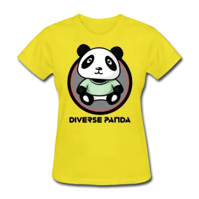 Diverse Panda Purple Glow Themed Women's T-Shirt