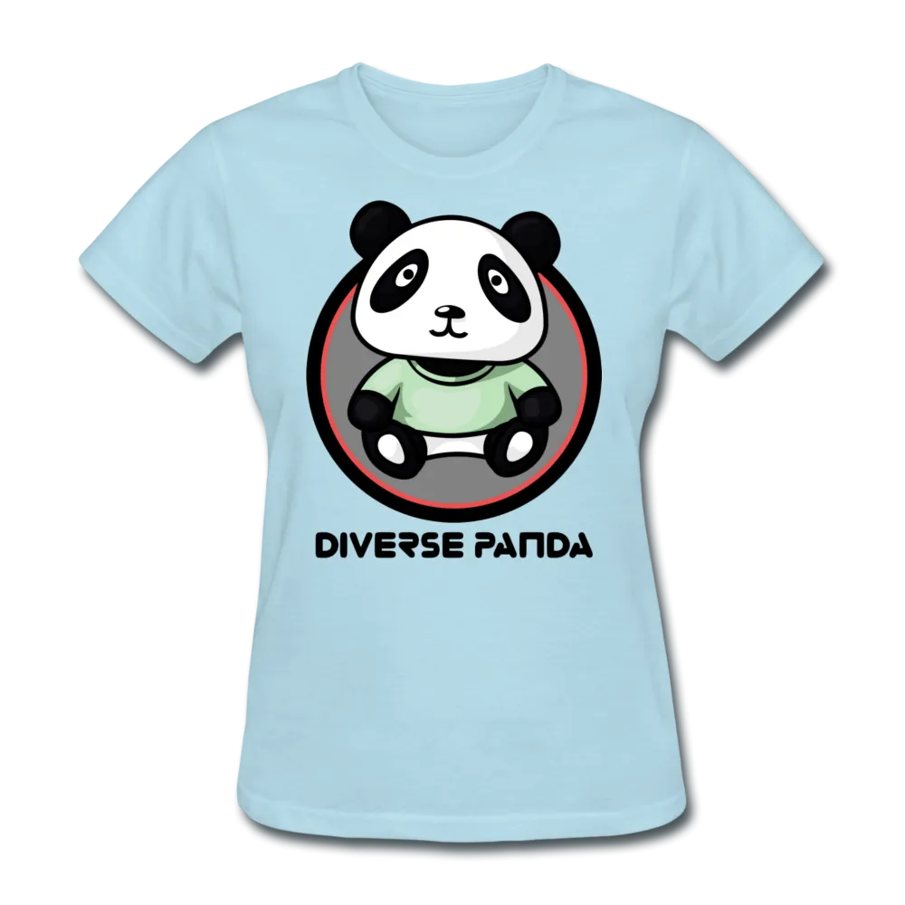 Diverse Panda Purple Glow Themed Women's T-Shirt