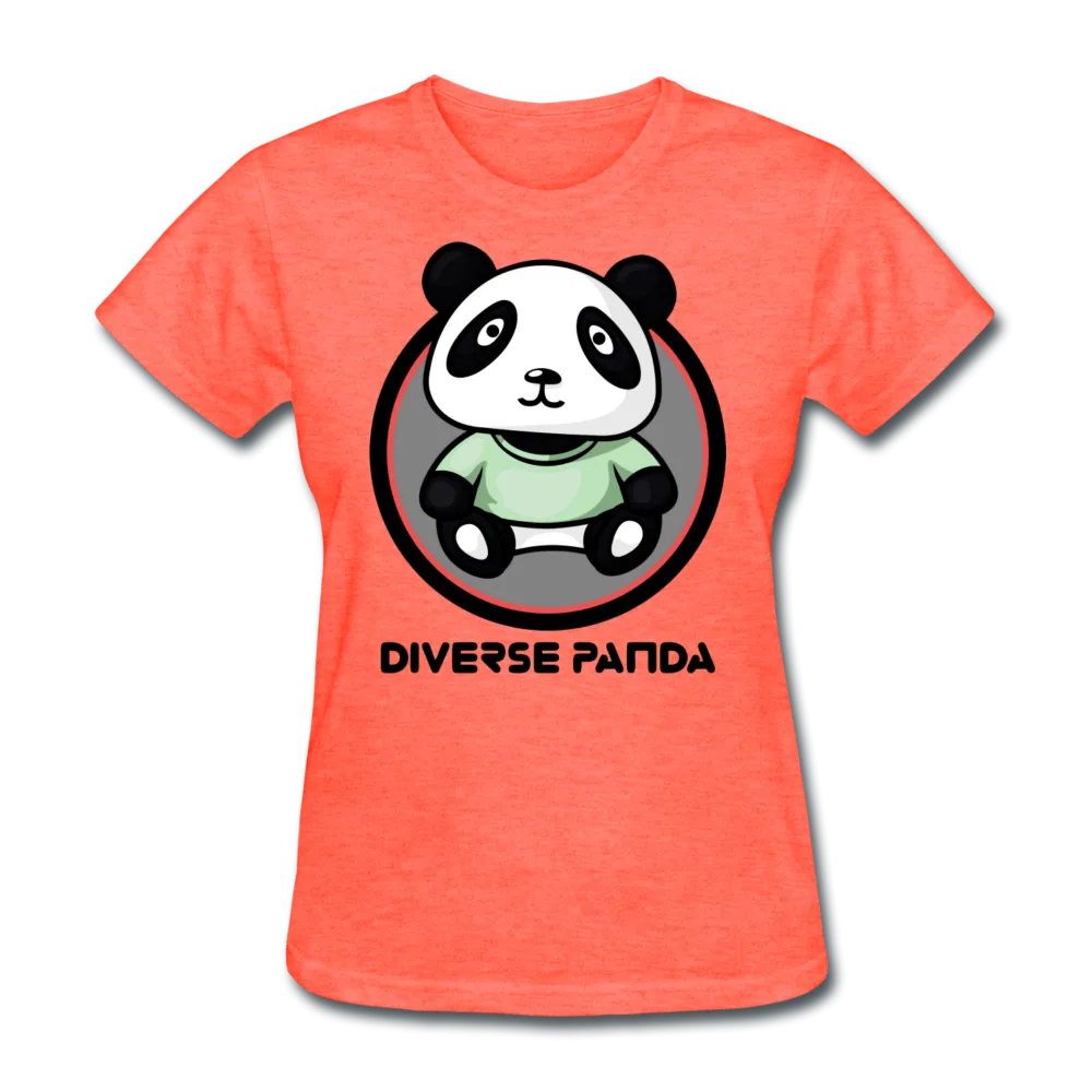 Diverse Panda Purple Glow Themed Women's T-Shirt