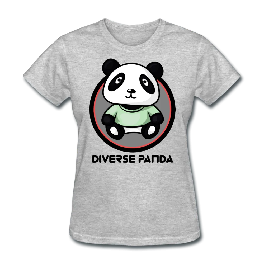 Diverse Panda Purple Glow Themed Women's T-Shirt