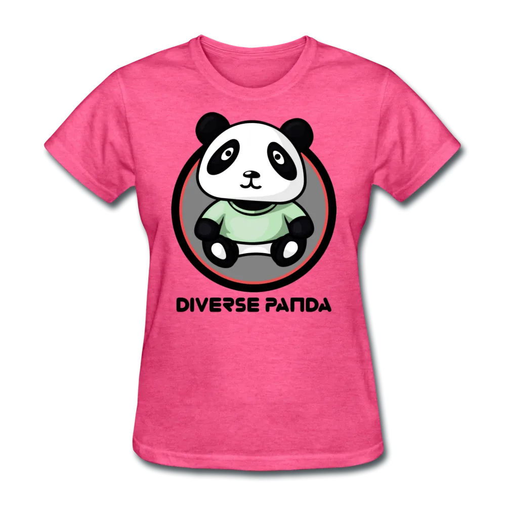Diverse Panda Purple Glow Themed Women's T-Shirt