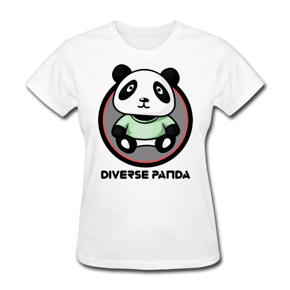 Diverse Panda Purple Glow Themed Women's T-Shirt