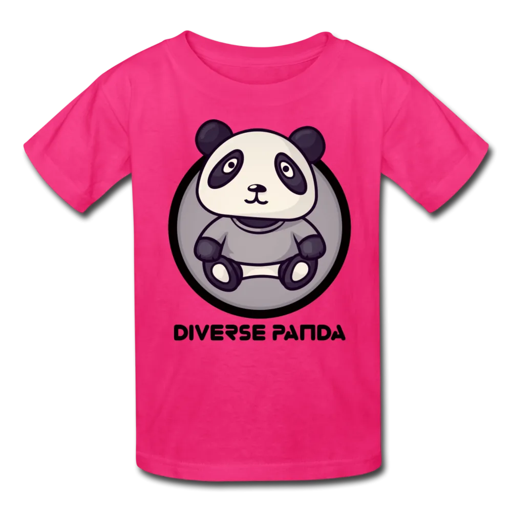 Diverse Panda Sephia Themed Kids' T-Shirt