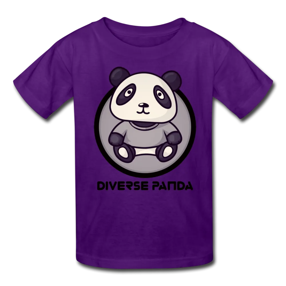 Diverse Panda Sephia Themed Kids' T-Shirt