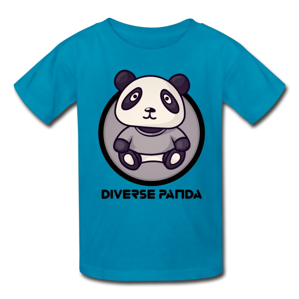 Diverse Panda Sephia Themed Kids' T-Shirt