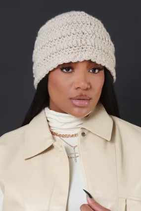 Dream It Crochet Bucket Hat - Beige