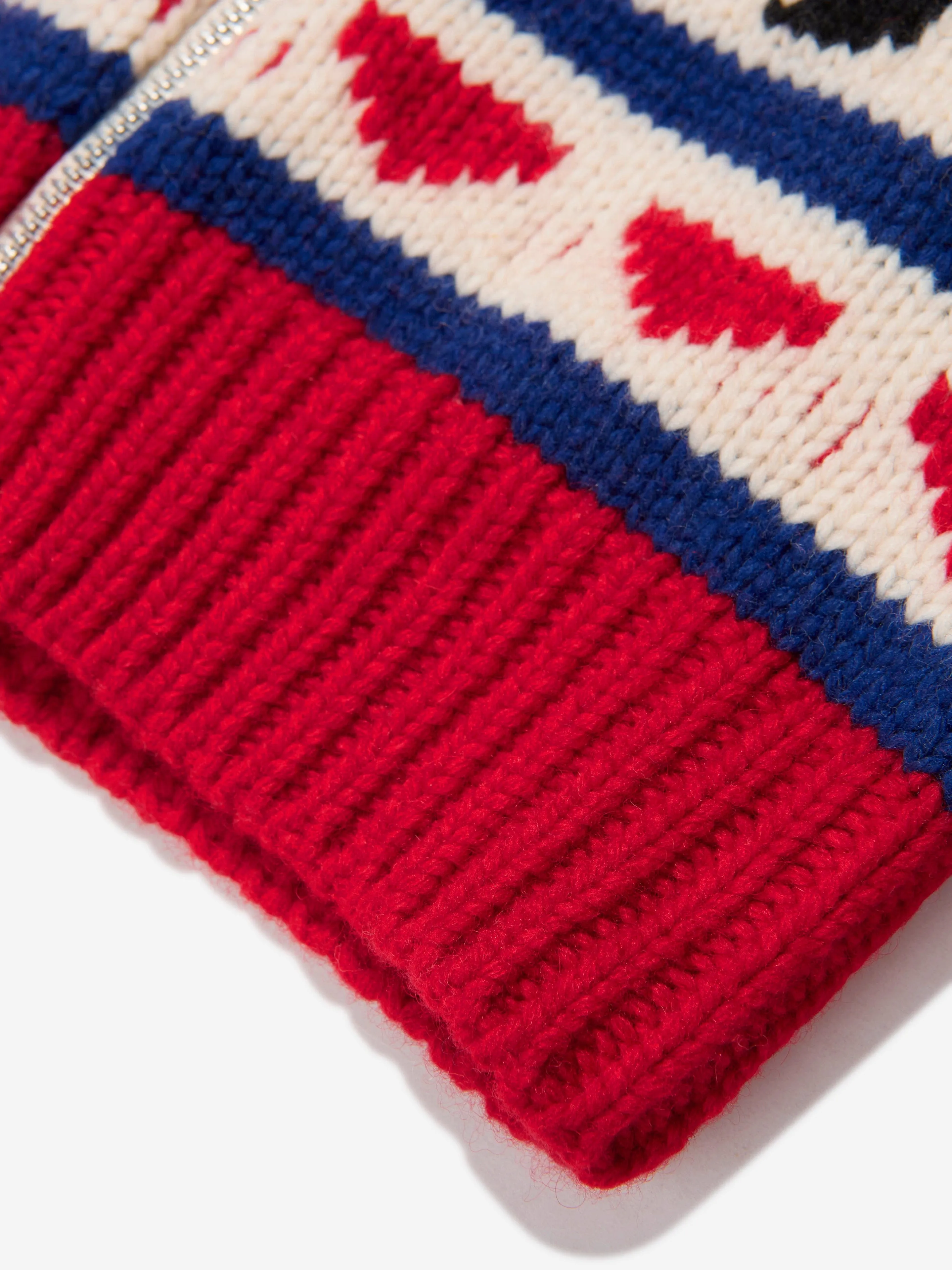 Dsquared2 Kids Wool Knitted Zip Up Jumper